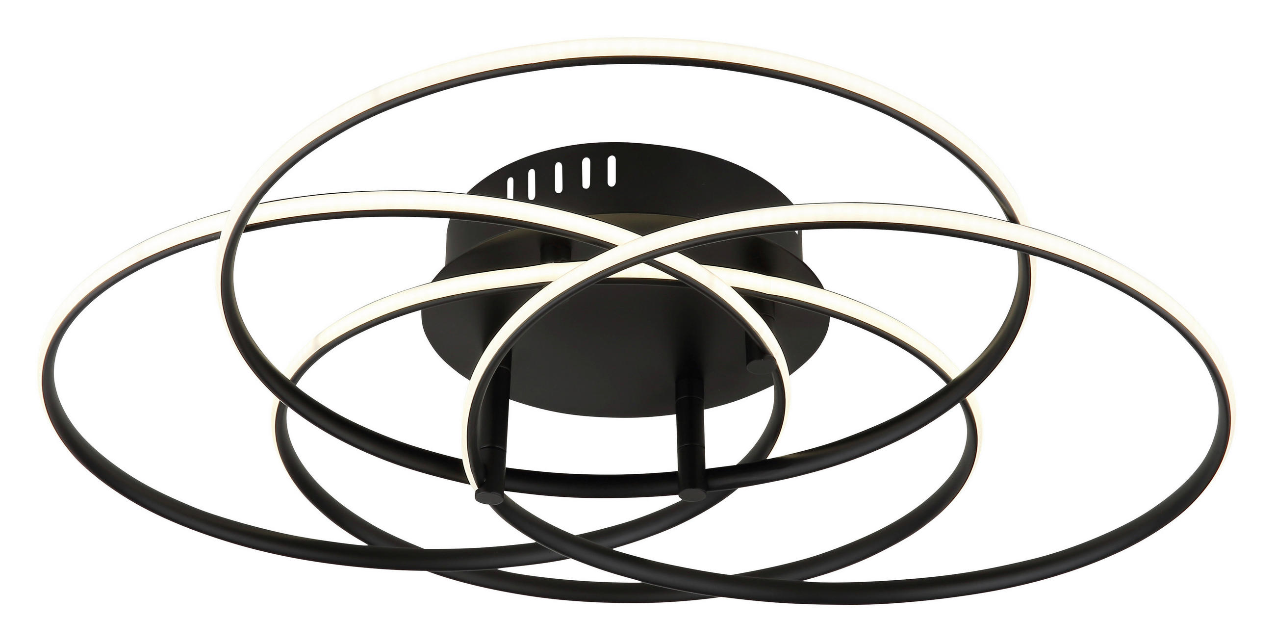 Thumbnail - GLOBO Deckenleuchte mattschwarz Opal Metall Aluminium H/D: ca. 11,4x51,5 cm 1 Brennstellen