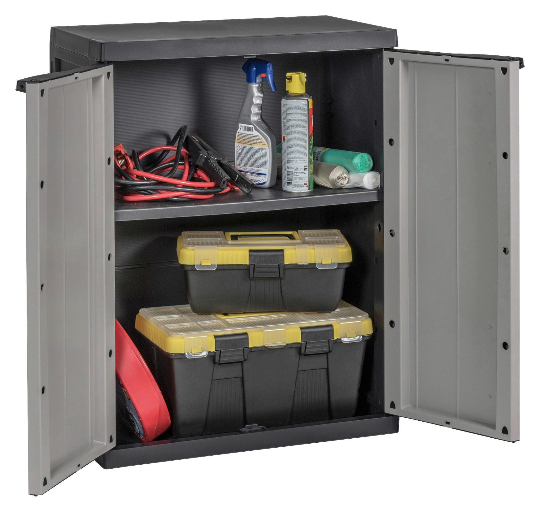 Toomax Kunststoffschrank grau B/H/T: ca. 65x85x37 cm
