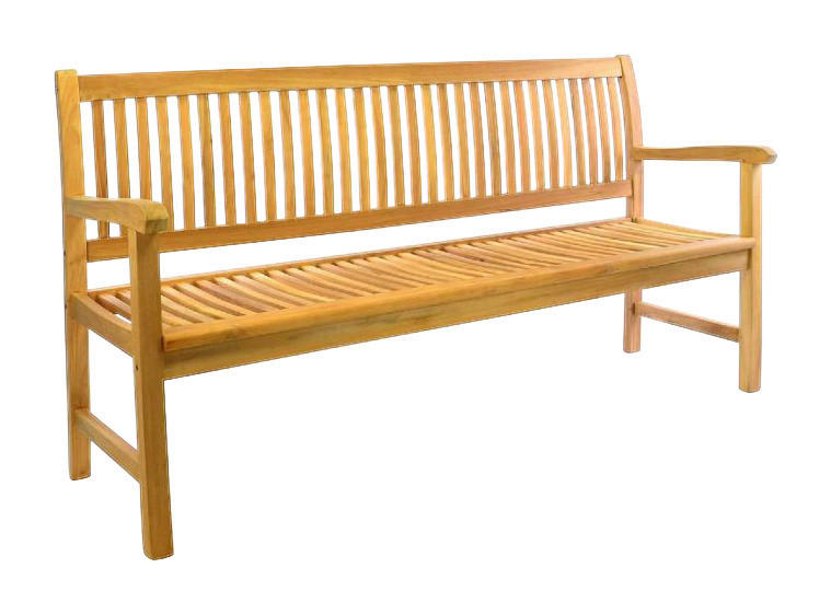 VCM Gartenbank braun Teakholz B/H/L: ca. 60x90x180 cm