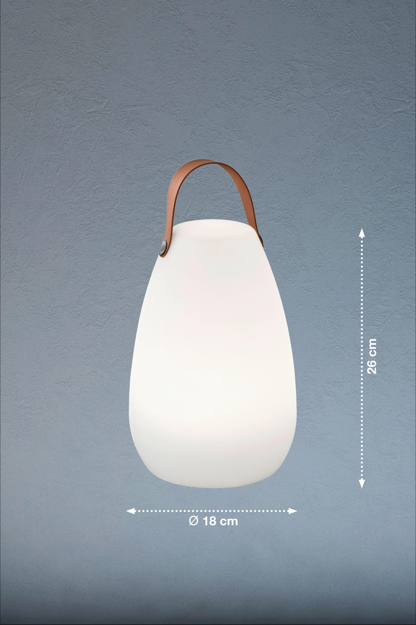 Thumbnail - LED-Außenleuchte 850143 Ruby weiß H/D: ca. 26x18 cm