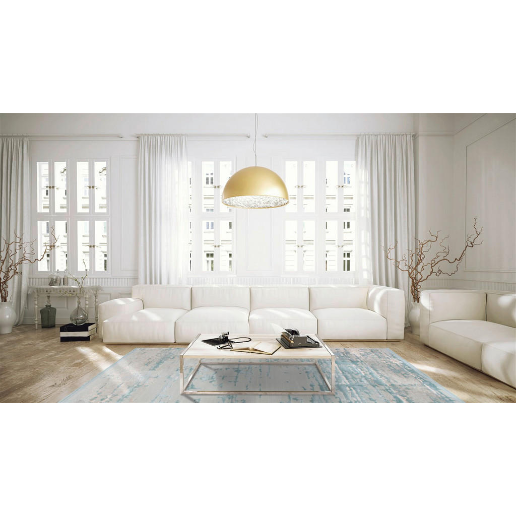 Thumbnail - Arte Espina Kurzflorteppich Queen 100 hellblau B/L: ca. 80x150 cm