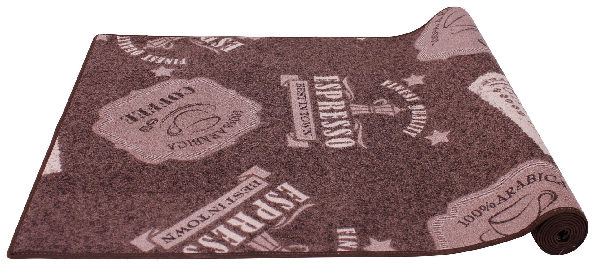 Thumbnail - Küchenläufer Coffe Patterns braun B/L: ca. 67x180 cm