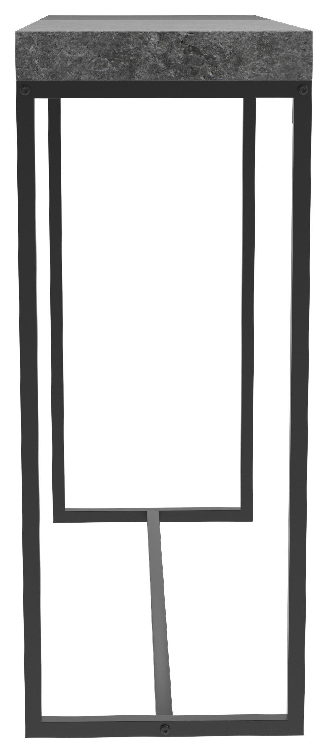 Thumbnail - Konsole Birte dunkelgrau Beton Optik schwarz B/H/T: ca. 90x75x30 cm