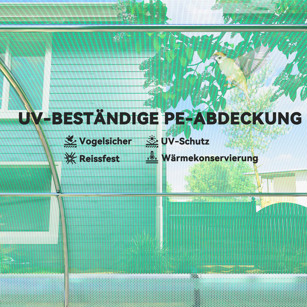 Thumbnail - Outsunny Folientunnel B/H/L: ca. 300x198x600 cm