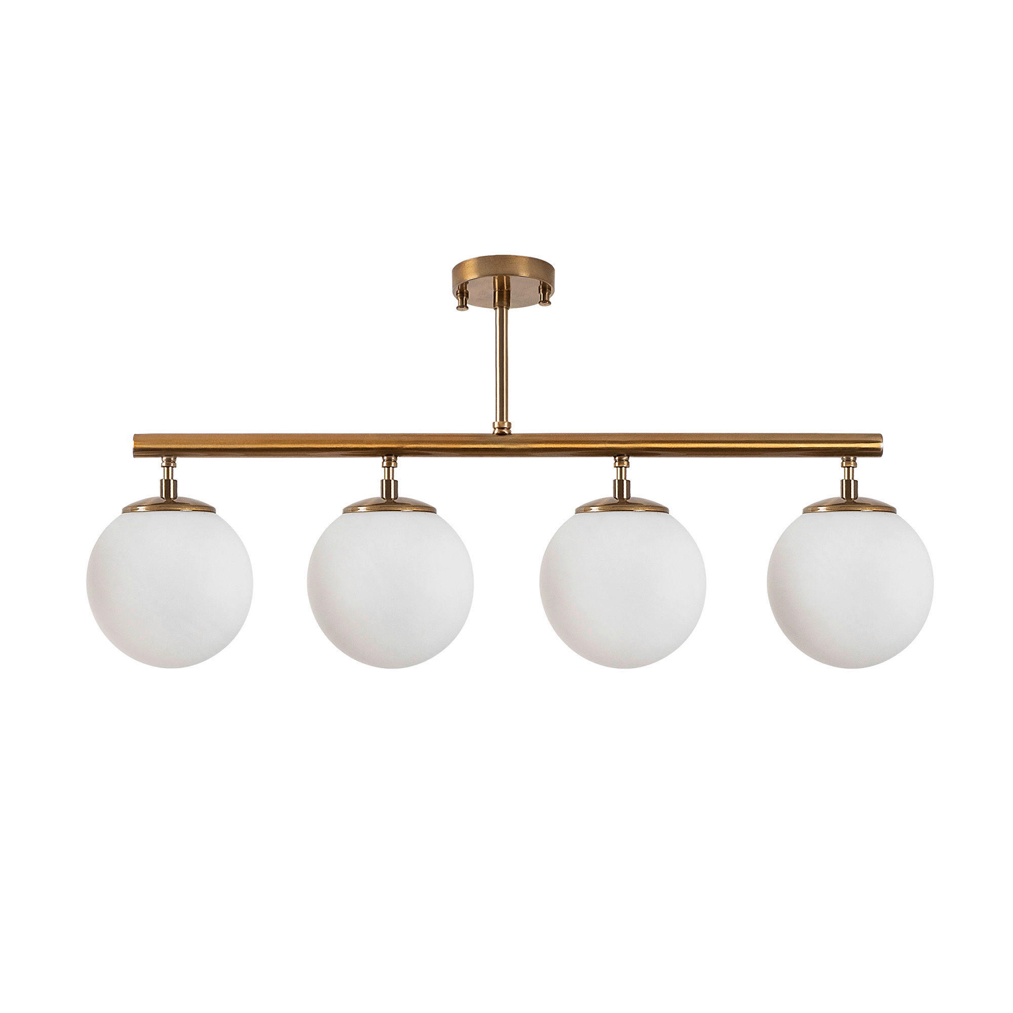 Opviq Deckenleuchte Fazli-10436 Glas B/H/T/L: ca. 70x35x15x70 cm E14 4 Brennstellen