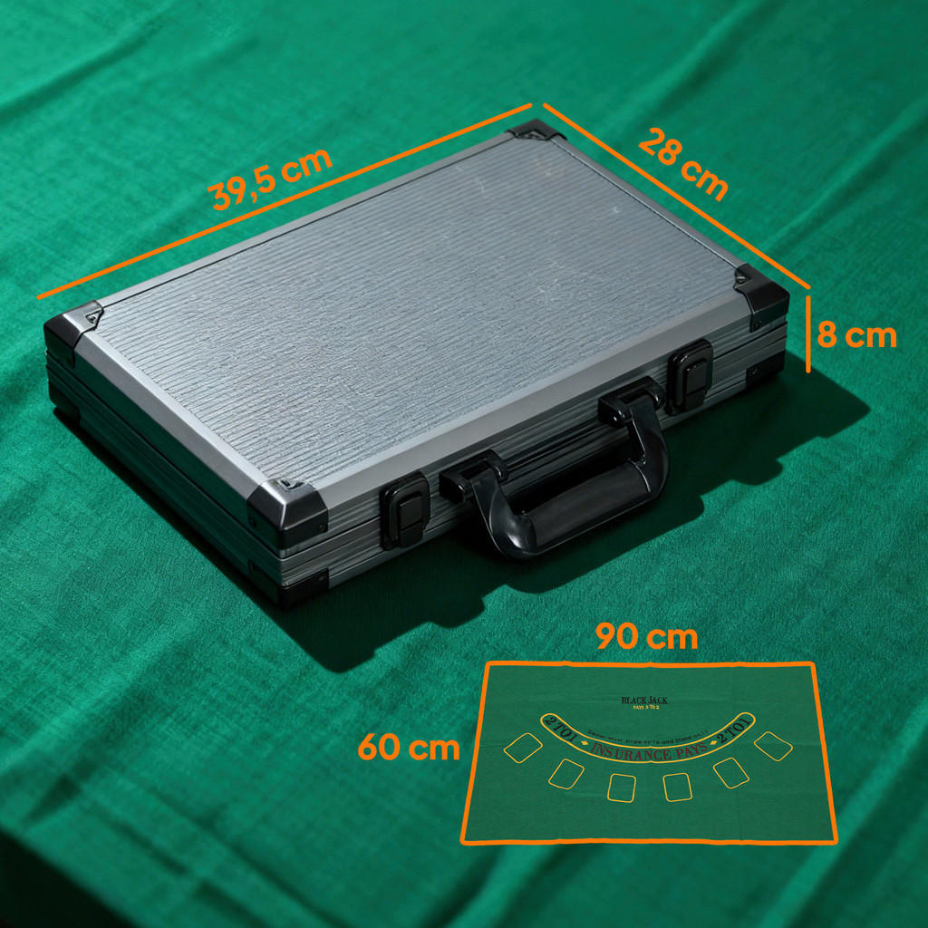 Thumbnail - SPORTNOW Pokerset B/H/L: ca. 28x8x39,5 cm