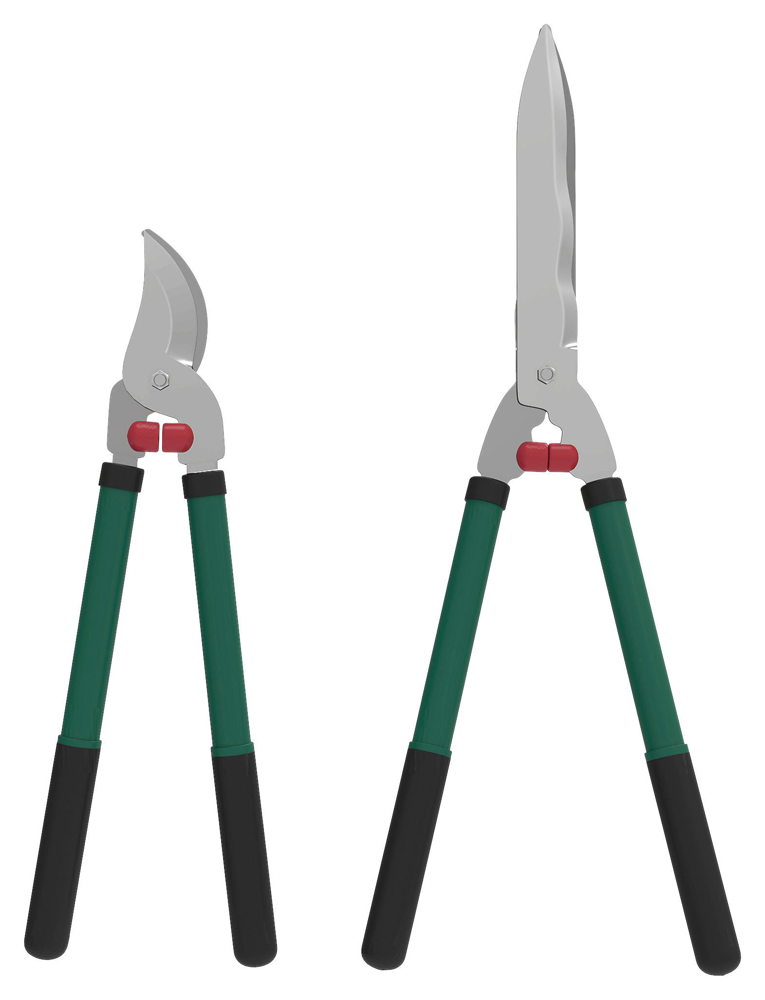 Outsunny Gartenwerkzeug-Set grün Kunststoff B/H/L: ca. 17x4,5x51 cm