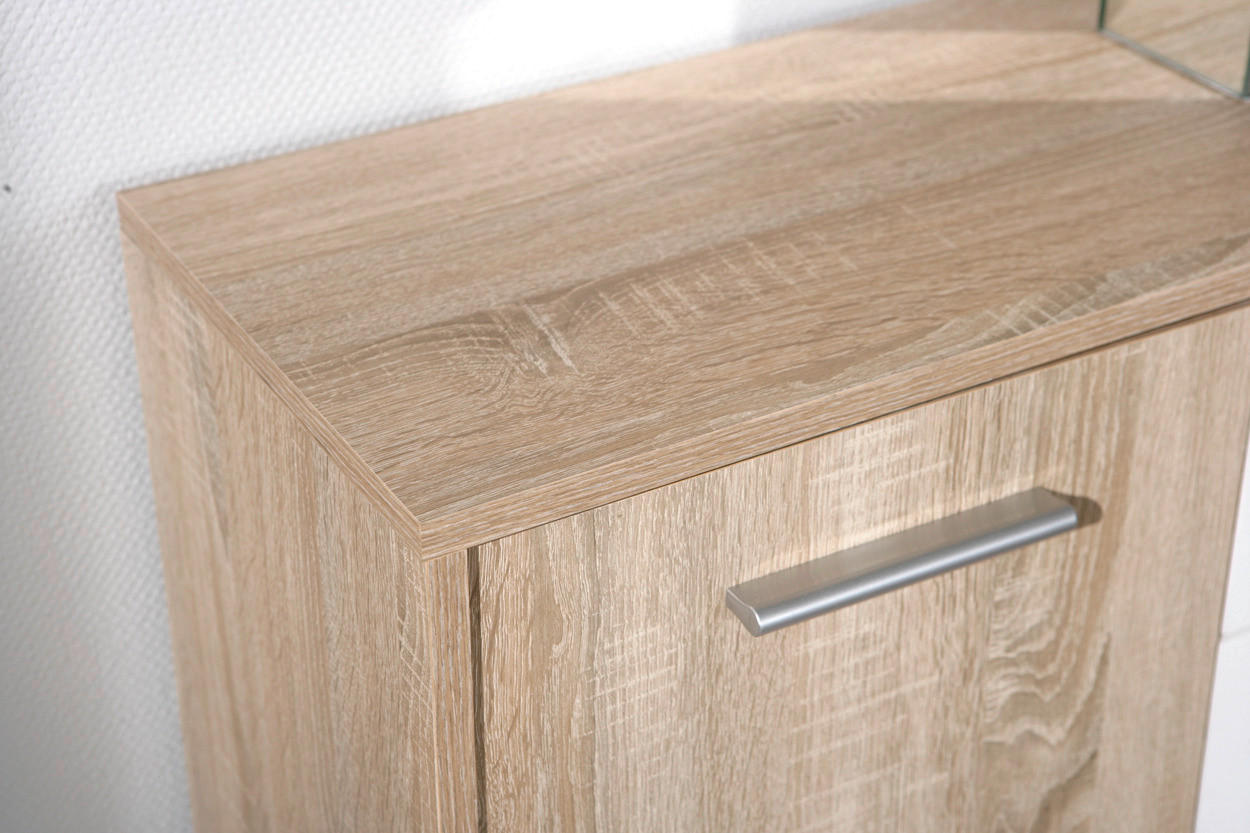 Thumbnail - Kommode Elvezia Eiche Sonoma Nachbildung weiß B/H/T: ca. 115x77x30 cm