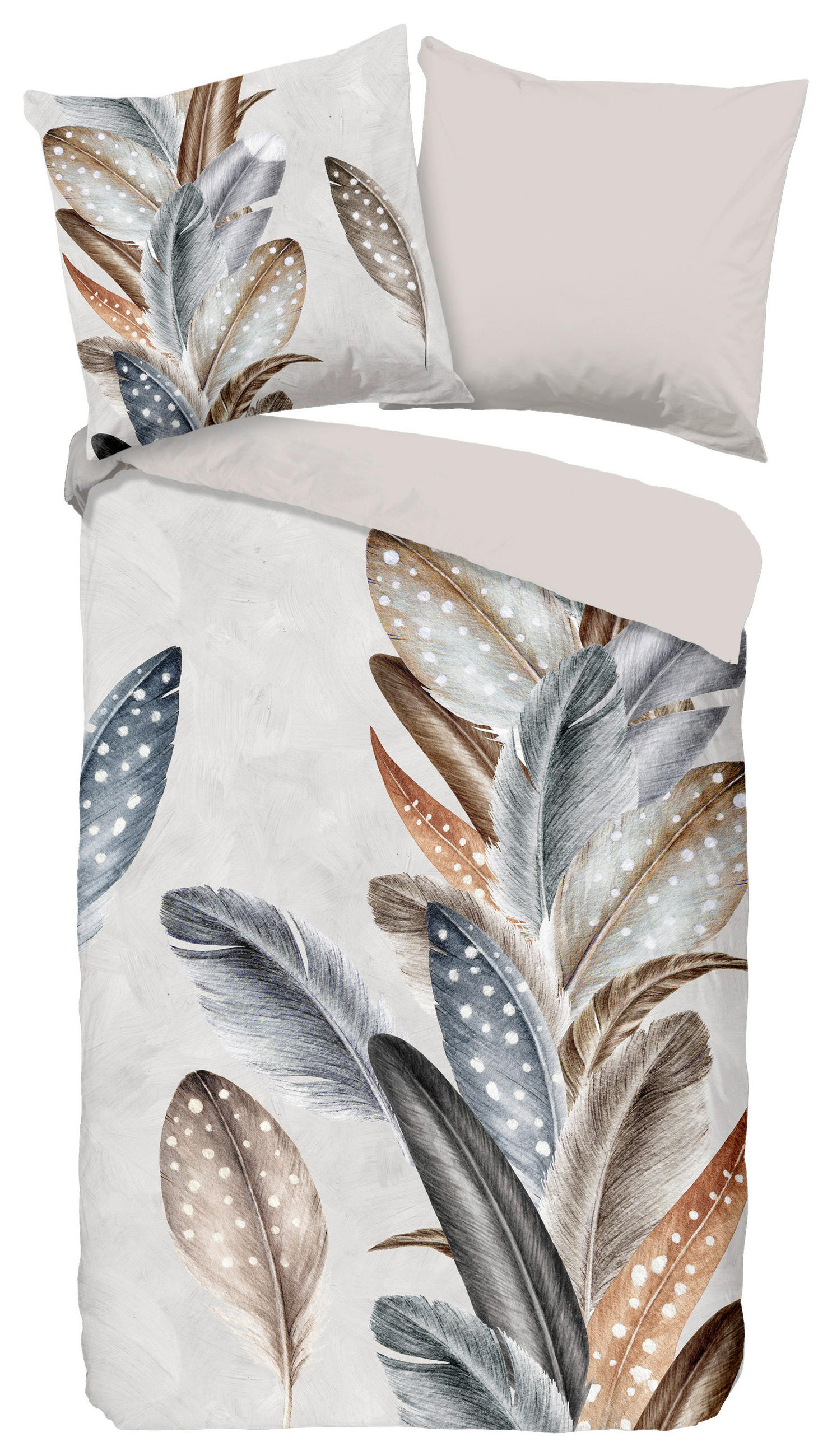 Bettwäsche Eina sand Baumwolle B/L: ca. 155x220 cm