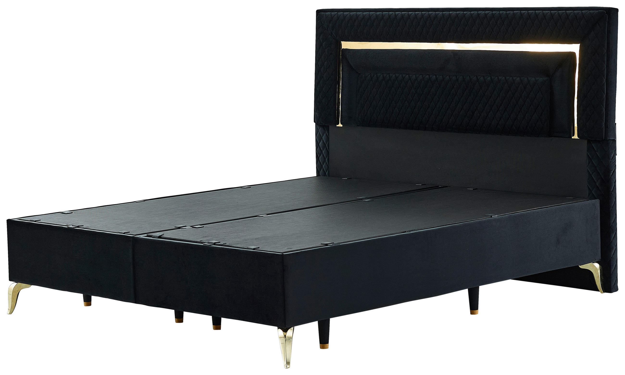 Thumbnail - Polsterbett Pandroa 'S' schwarz Liegefläche B/L: ca. 180x200 cm