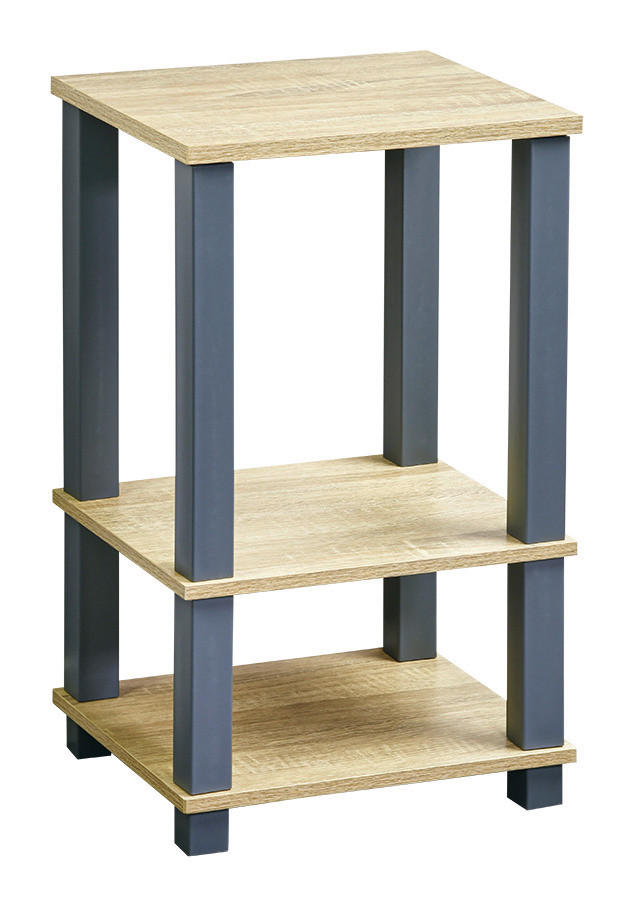 Kesper Regal grau Spanplatte B/H/L: ca. 29x58,5x34 cm