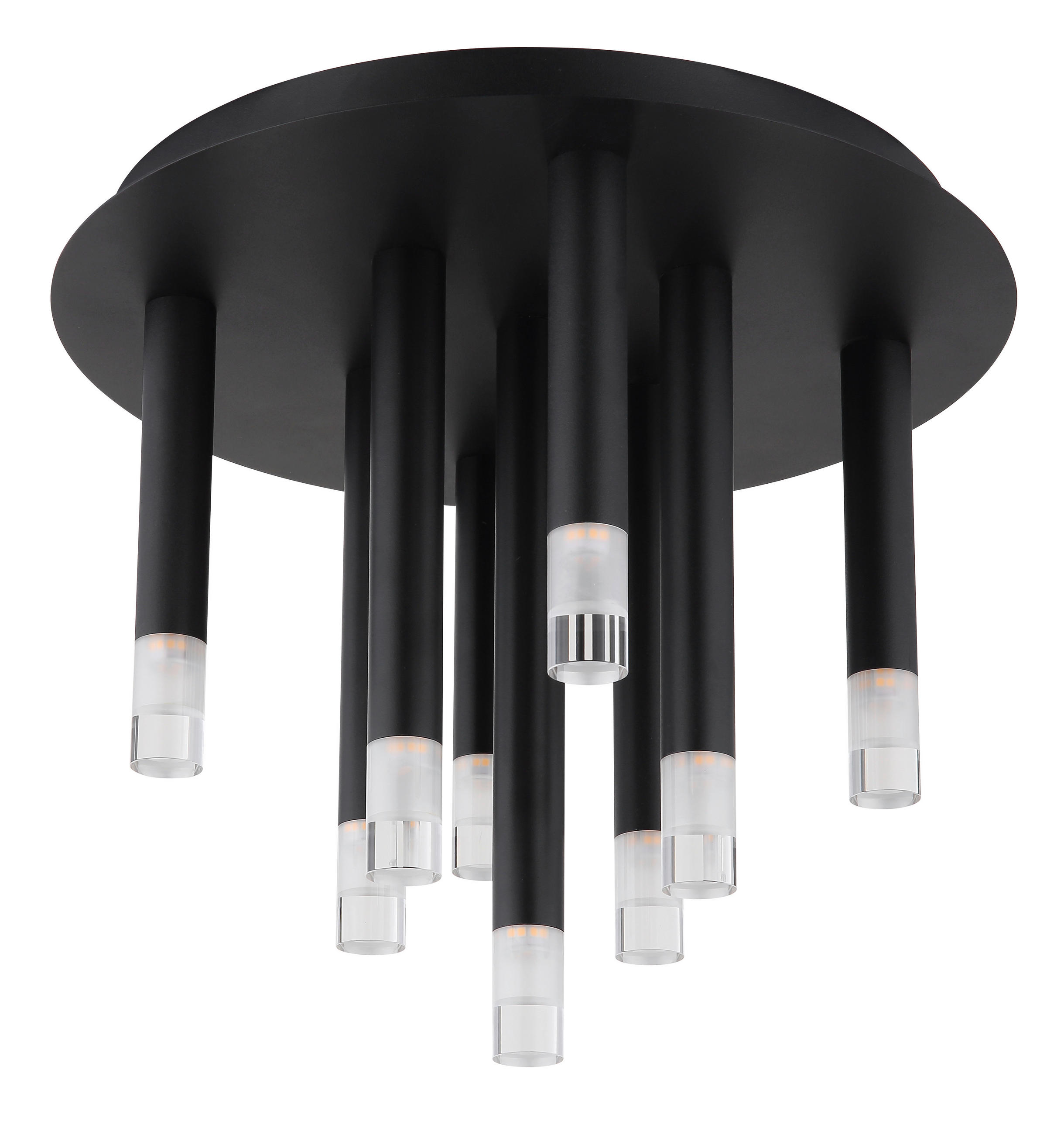 Thumbnail - GLOBO LED-Deckenleuchte schwarz Metall H/D: ca. 29,6x34 cm 9 Brennstellen