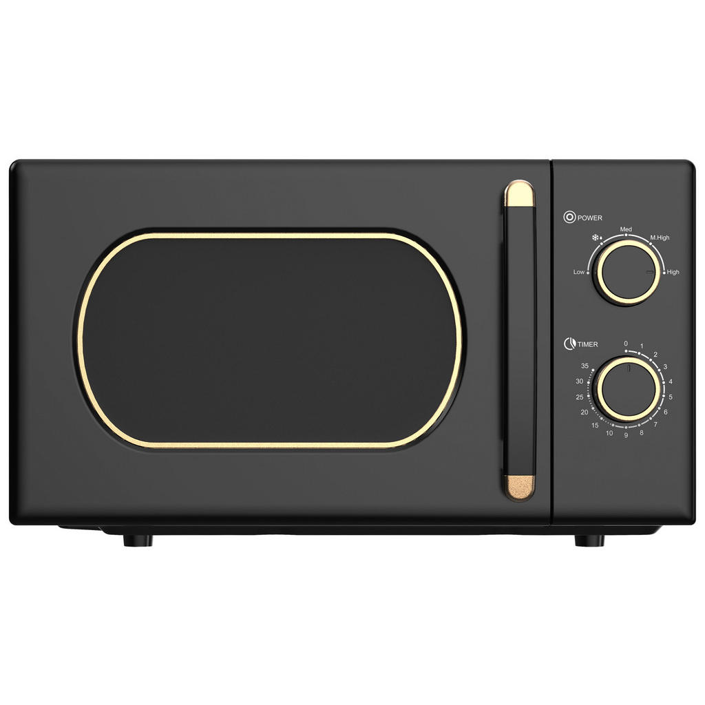 POCOline Mikrowelle C20MXP17-E70 schwarz Metall B/H/L: ca. 32,6x26,3x45,6 cm ca. 20 l