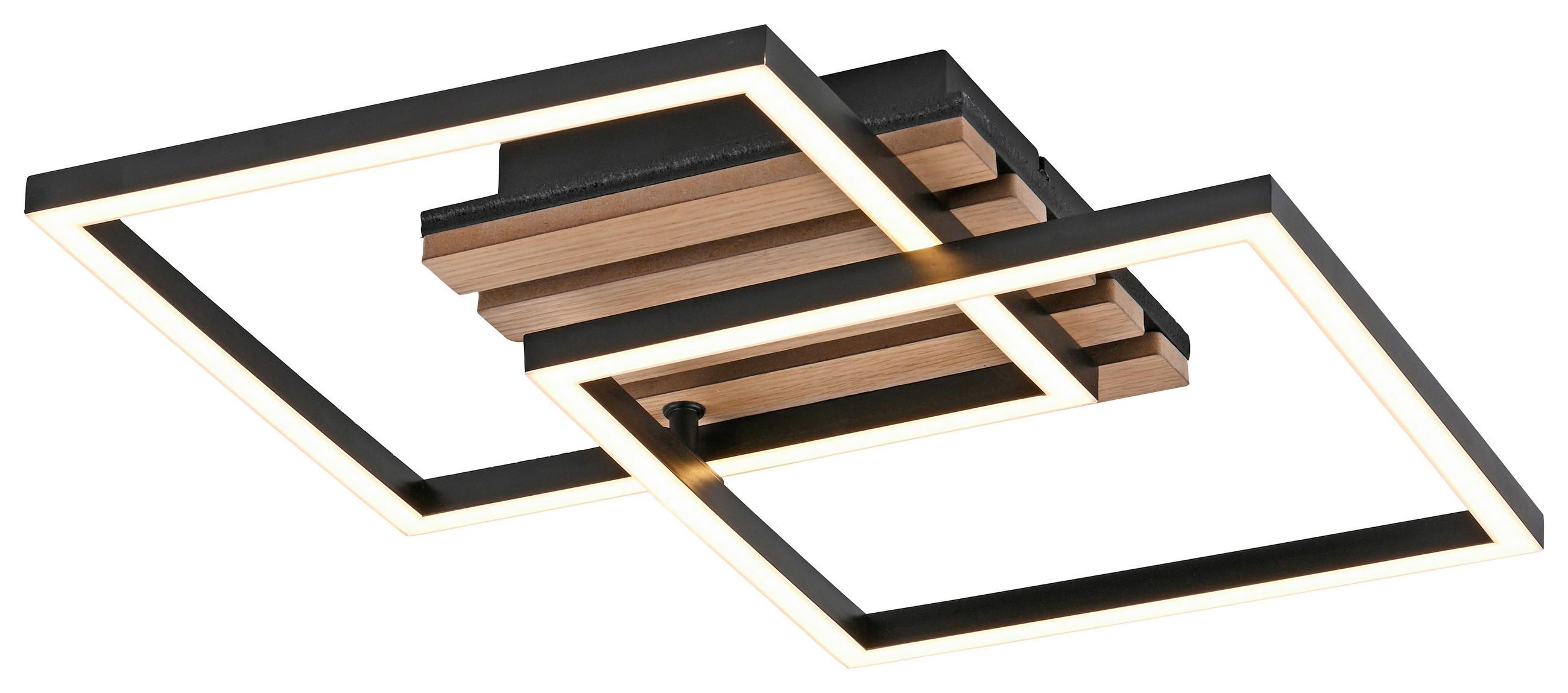 Just Light LED-Deckenleuchte Akustika B/H/L: ca. 36x7,8x37 cm