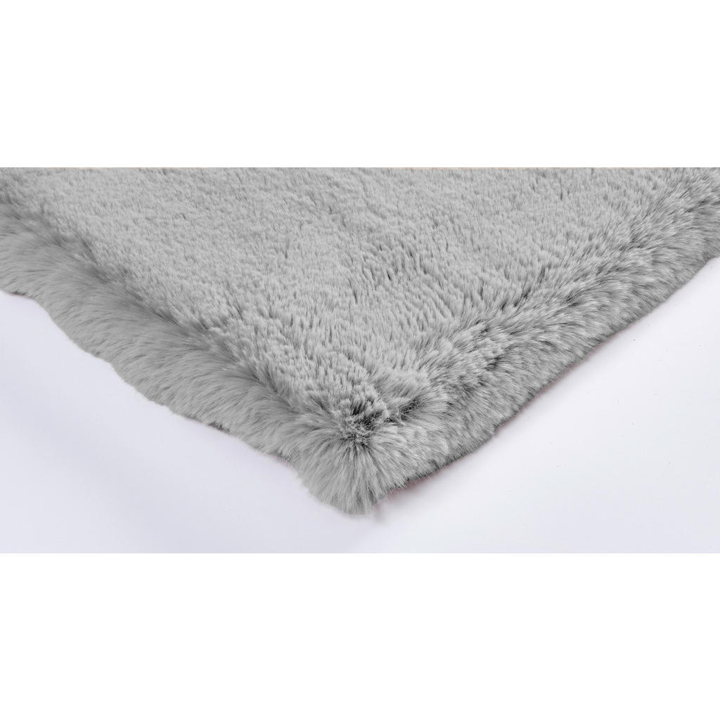 Thumbnail - Fellimitat Bunny Deluxe grau B/L: ca. 160x230 cm