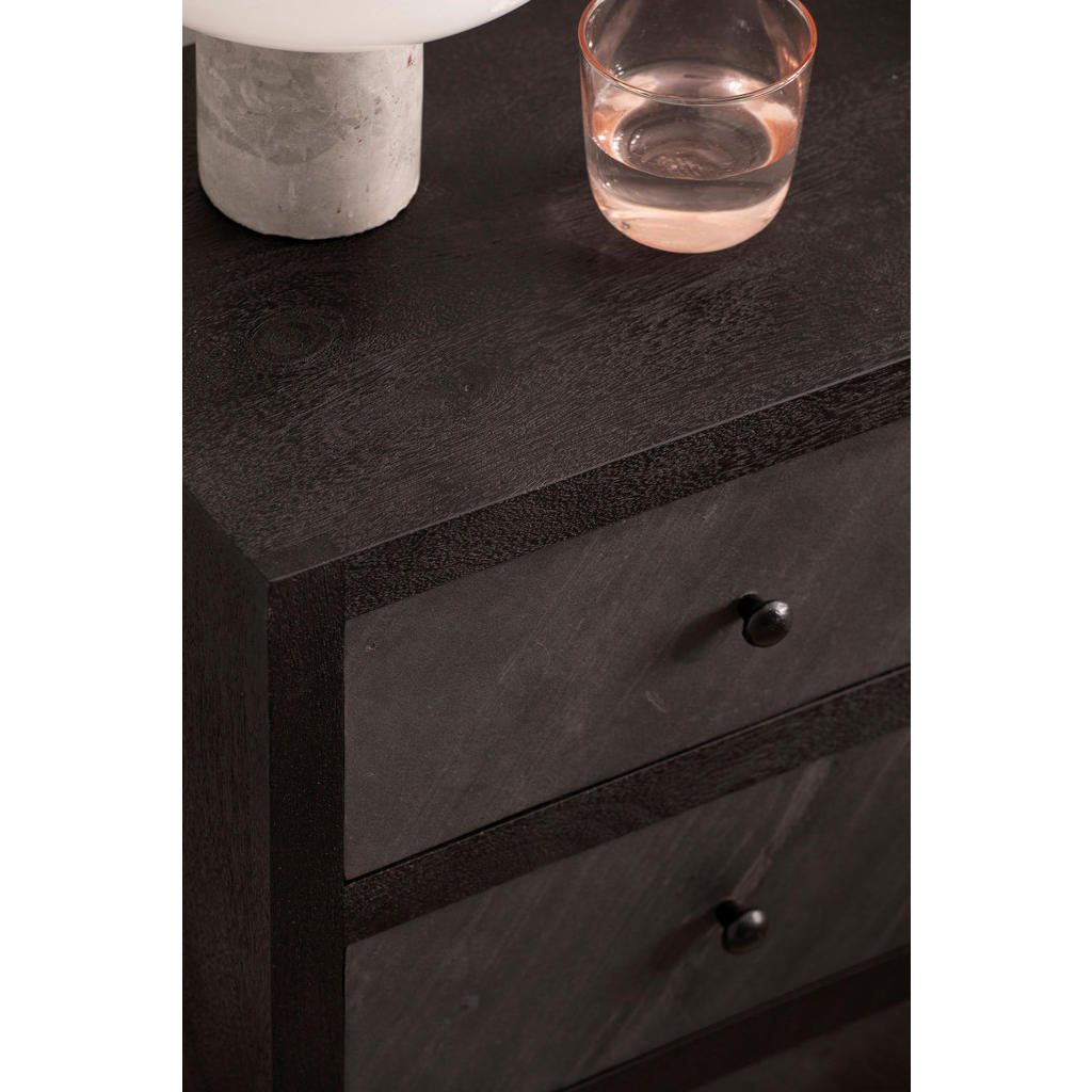 Thumbnail - Nachtkonsole schwarz B/H/T: ca. 40x60x30 cm