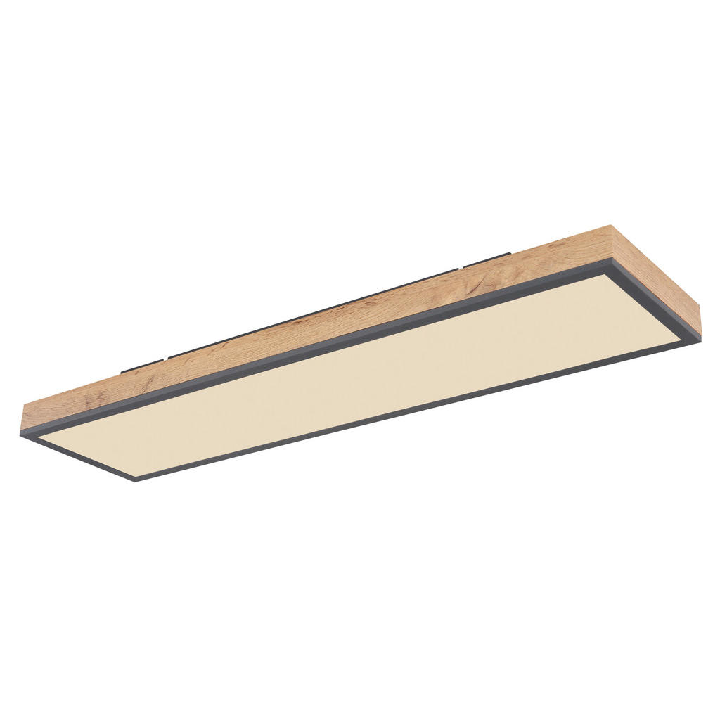 Thumbnail - GLOBO LED-Deckenleuchte Graphit MDF Aluminium Acryl B/H/L: ca. 20x7,8x80 cm 1 Brennstellen