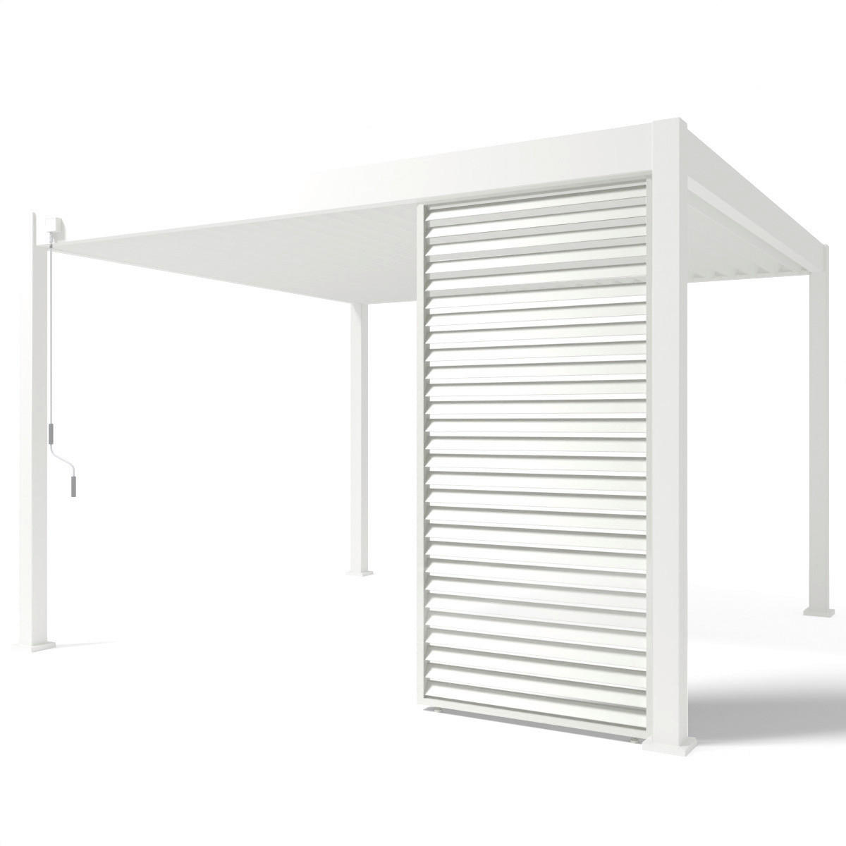 Thumbnail - PergoLine Seitenwandpaneel für Trumpf + Superior weiß Aluminium B/H: ca. 113x235 cm