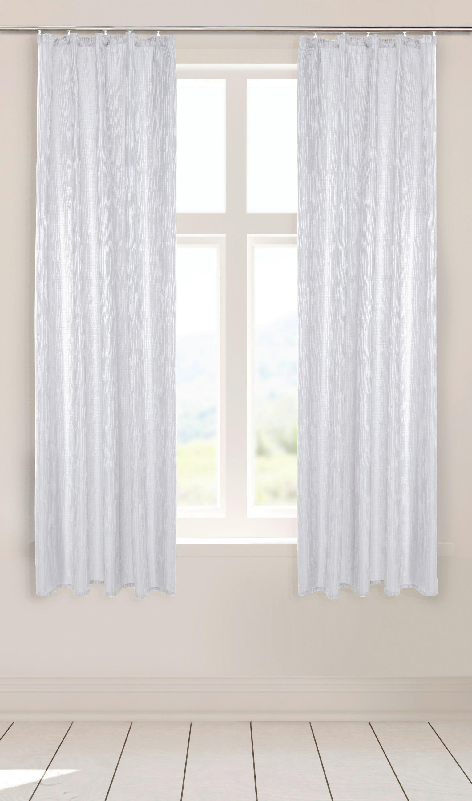 silver edition Dekovorhang Tessin weiß B/L: ca. 140x175 cm