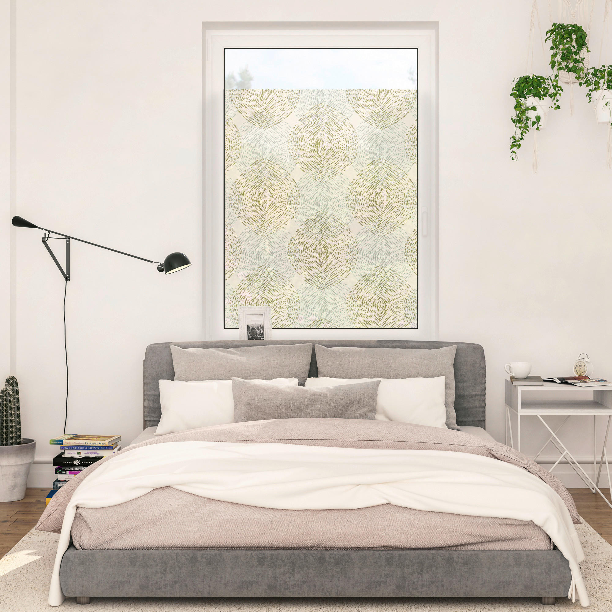 LICHTBLICK Fensterfolie Boho Drop India  Boho Drop India beige B/L: ca. 50x50 cm