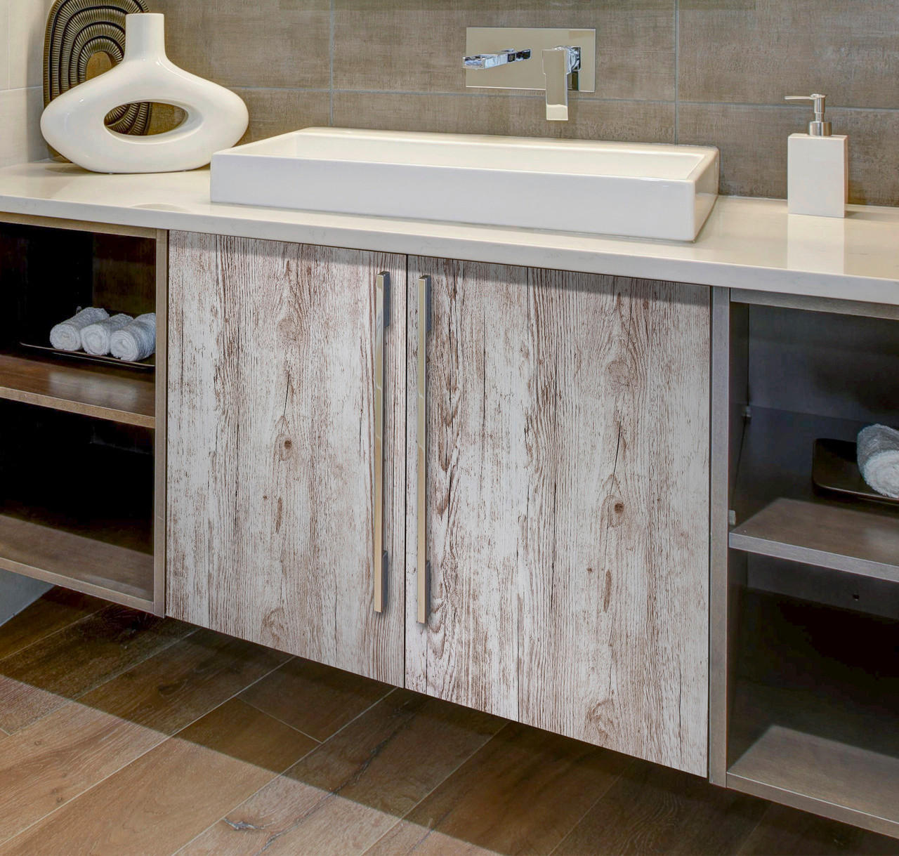 Thumbnail - d-c-fix Dekofolie Holzoptik hellbeige B/L: ca. 90x210 cm