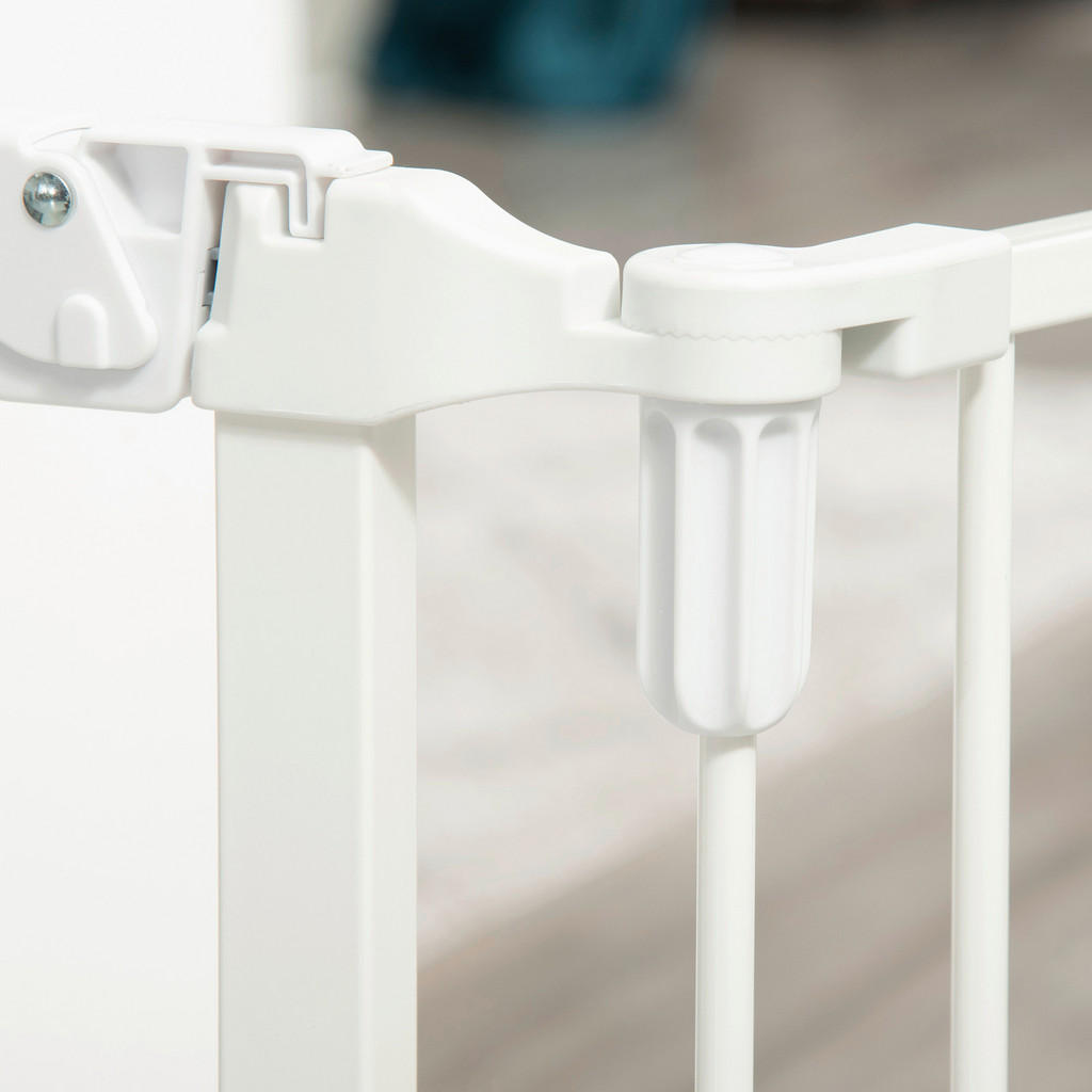 Thumbnail - PawHut Hunde-Schutzgitter weiß Edelstahl B/H/L: ca. 2x202,5x76 cm