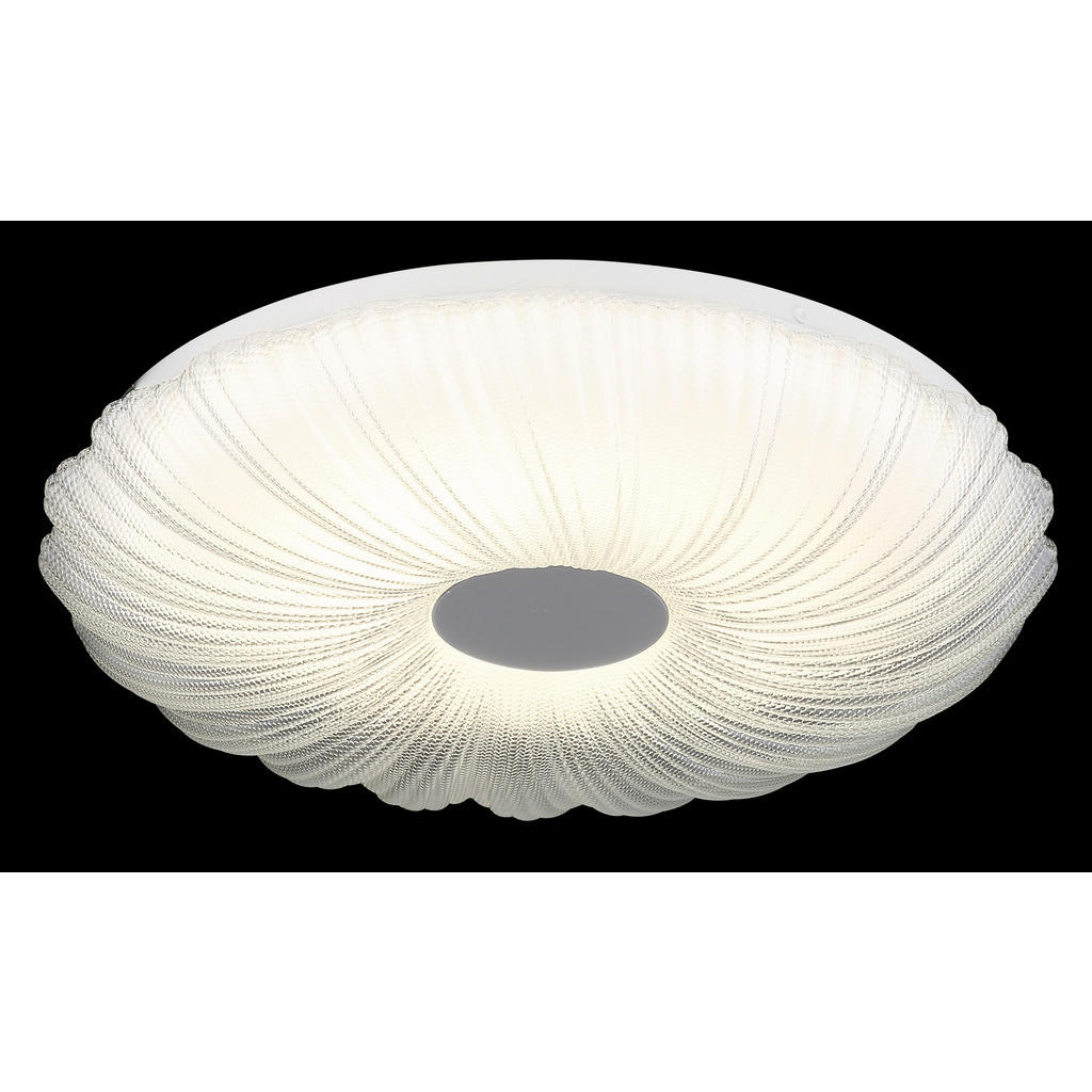 Thumbnail - GLOBO Deckenleuchte weiß Satiniert Opal Metall Kunststoff H/D: ca. 7x38 cm 1 Brennstellen