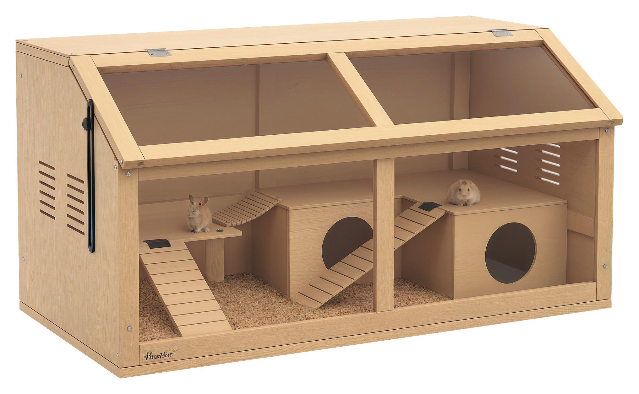 PawHut Kleintierkäfig natur Acryl B/H/L: ca. 45x44x85 cm