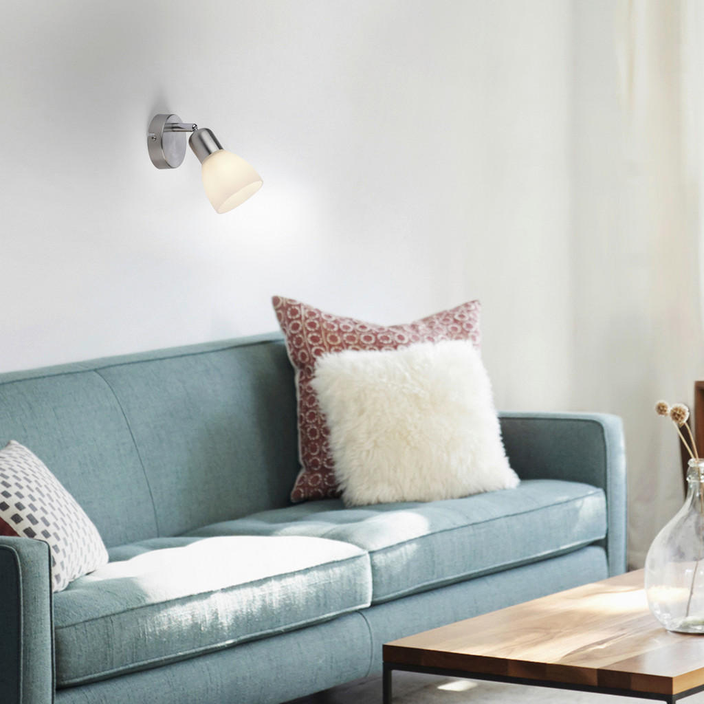 Thumbnail - Just Light Spot PN11951-55 Karo Stahl Aluminium B/H/L: ca. 16x18x16 cm E14 1 Brennstellen