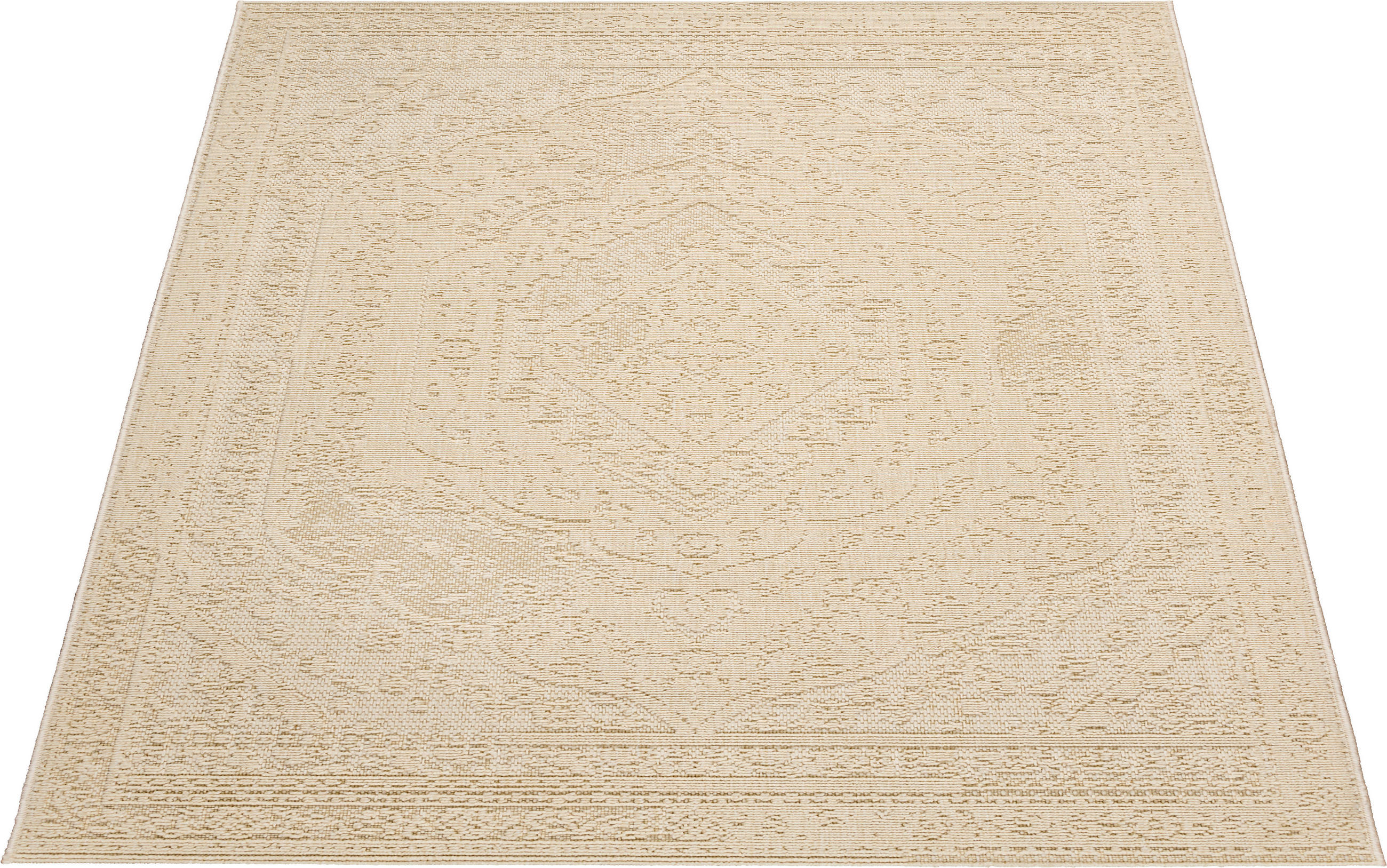 Thumbnail - Webteppich Luxus beige B/L: ca. 120x170 cm