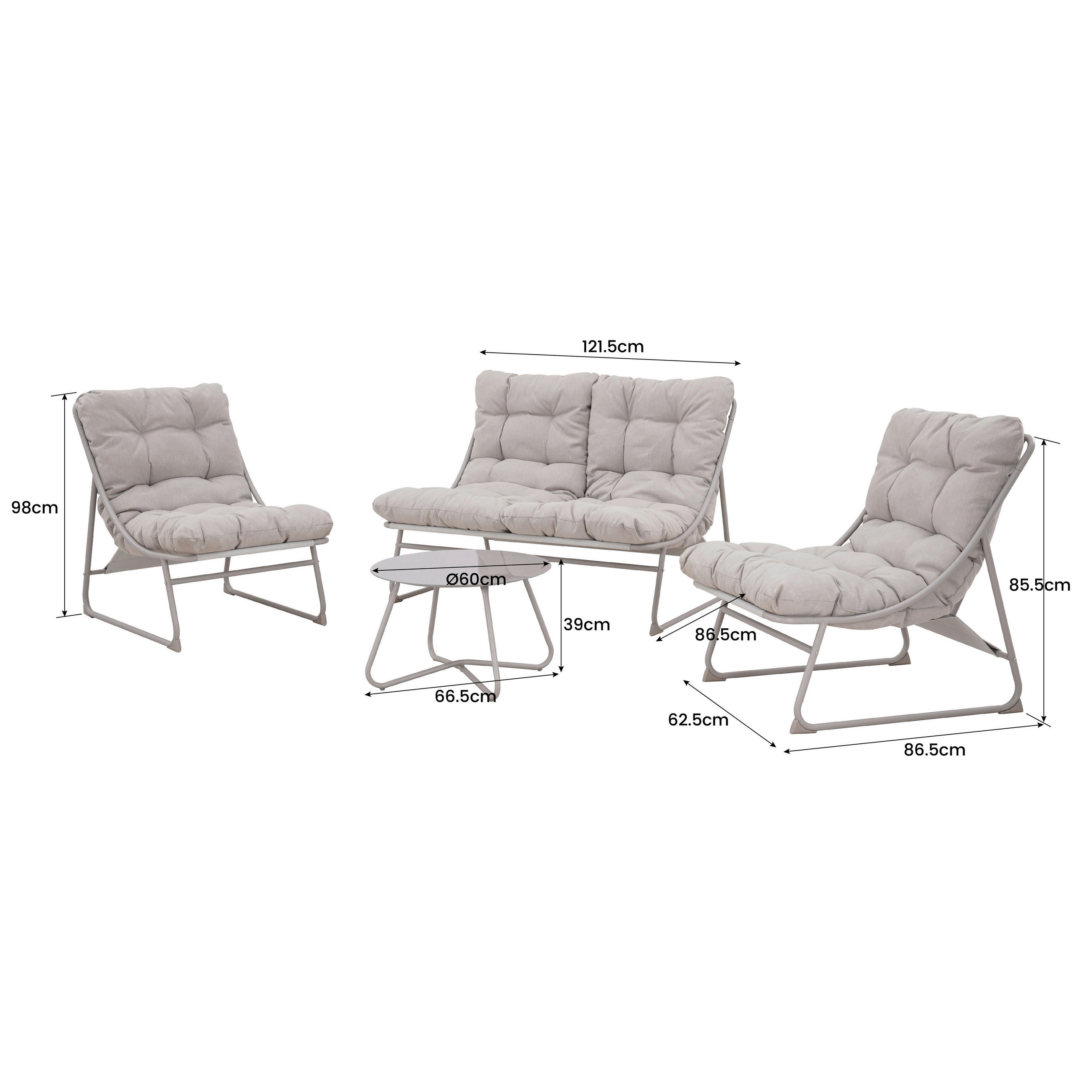 Thumbnail - POCOline Gartensitzgruppe beige Textilene