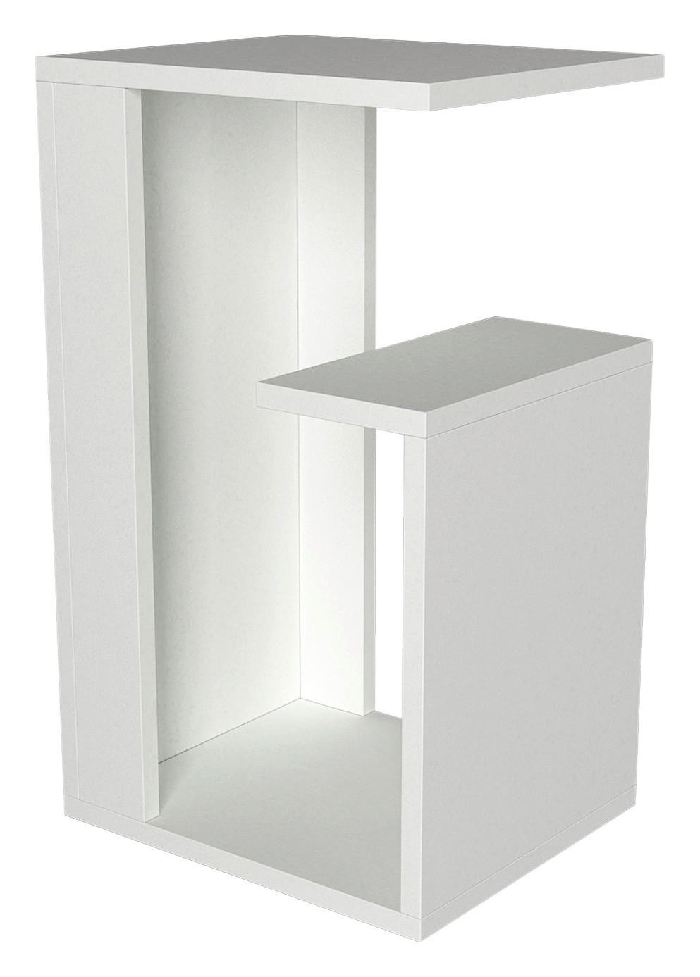 Beistelltisch Sister weiß Spanplatte B/H/T: ca. 35x60x29 cm