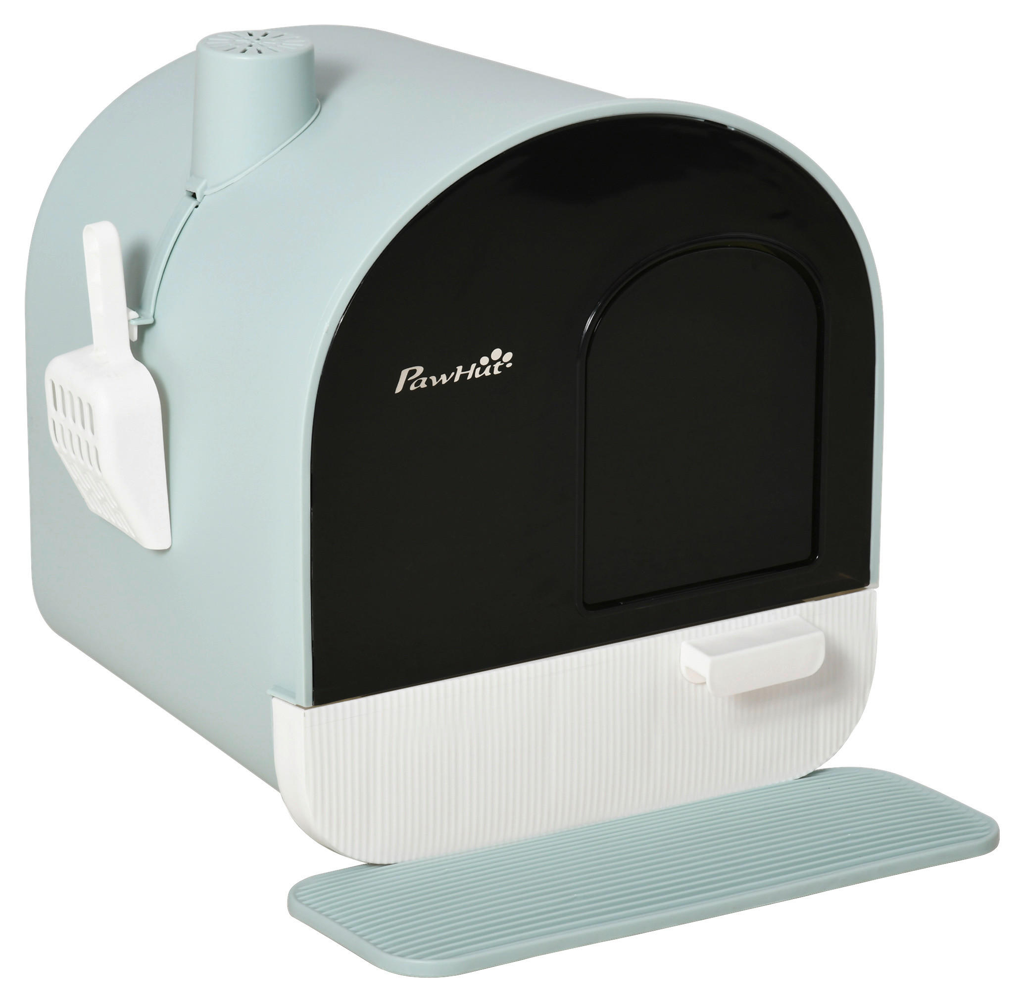 PawHut Katzentoilette grün Kunststoff B/H/L: ca. 44x47x43 cm