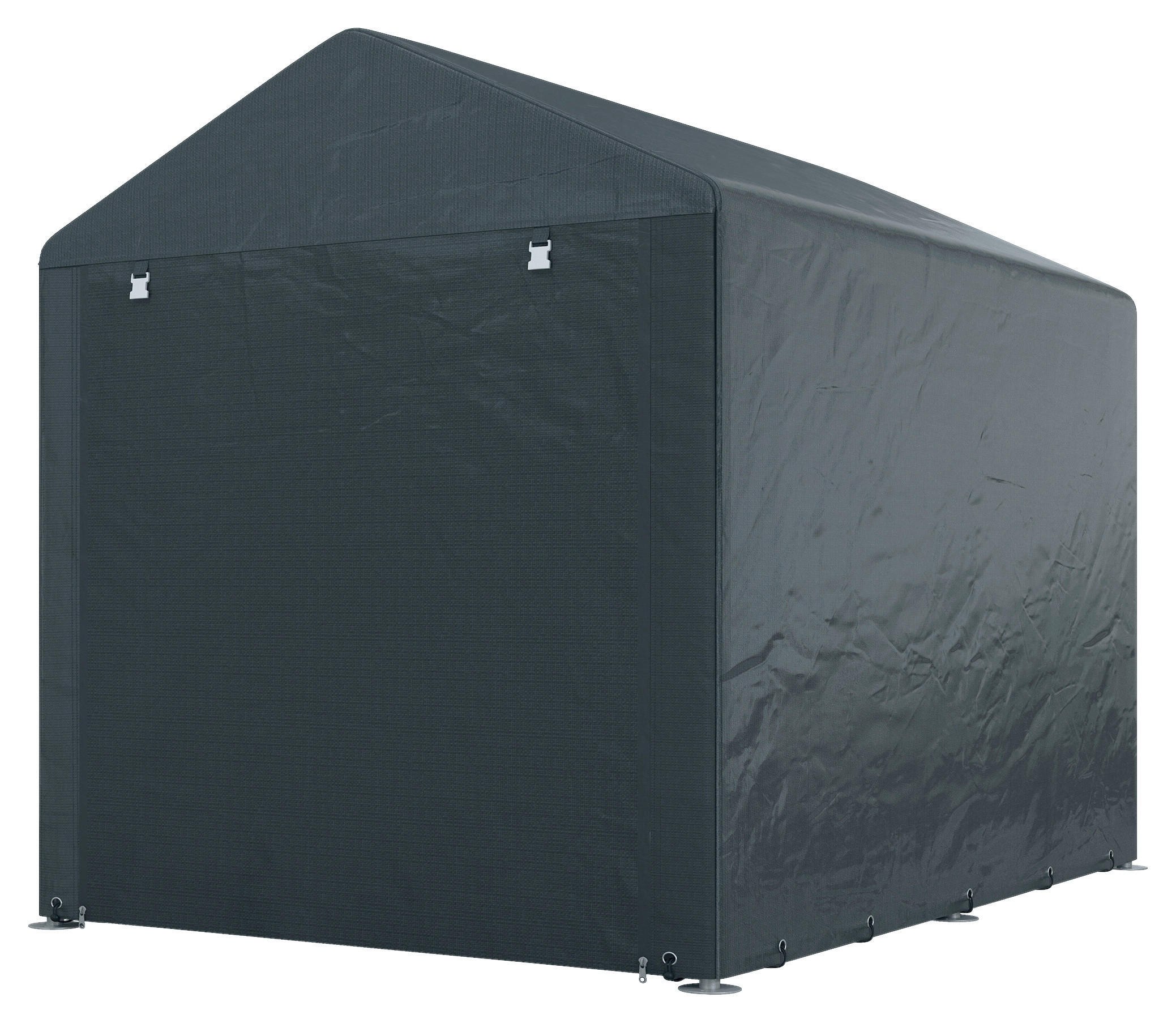 Outsunny Garagenzelt dunkelgrau Polyester B/H/L: ca. 218x172x160 cm