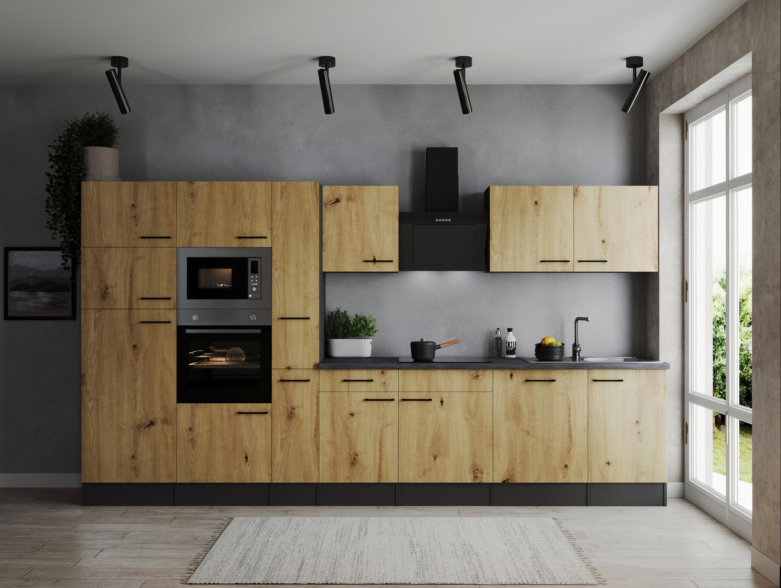 Küchenblock Oliver B/H/T: ca. 370x205x60 cm