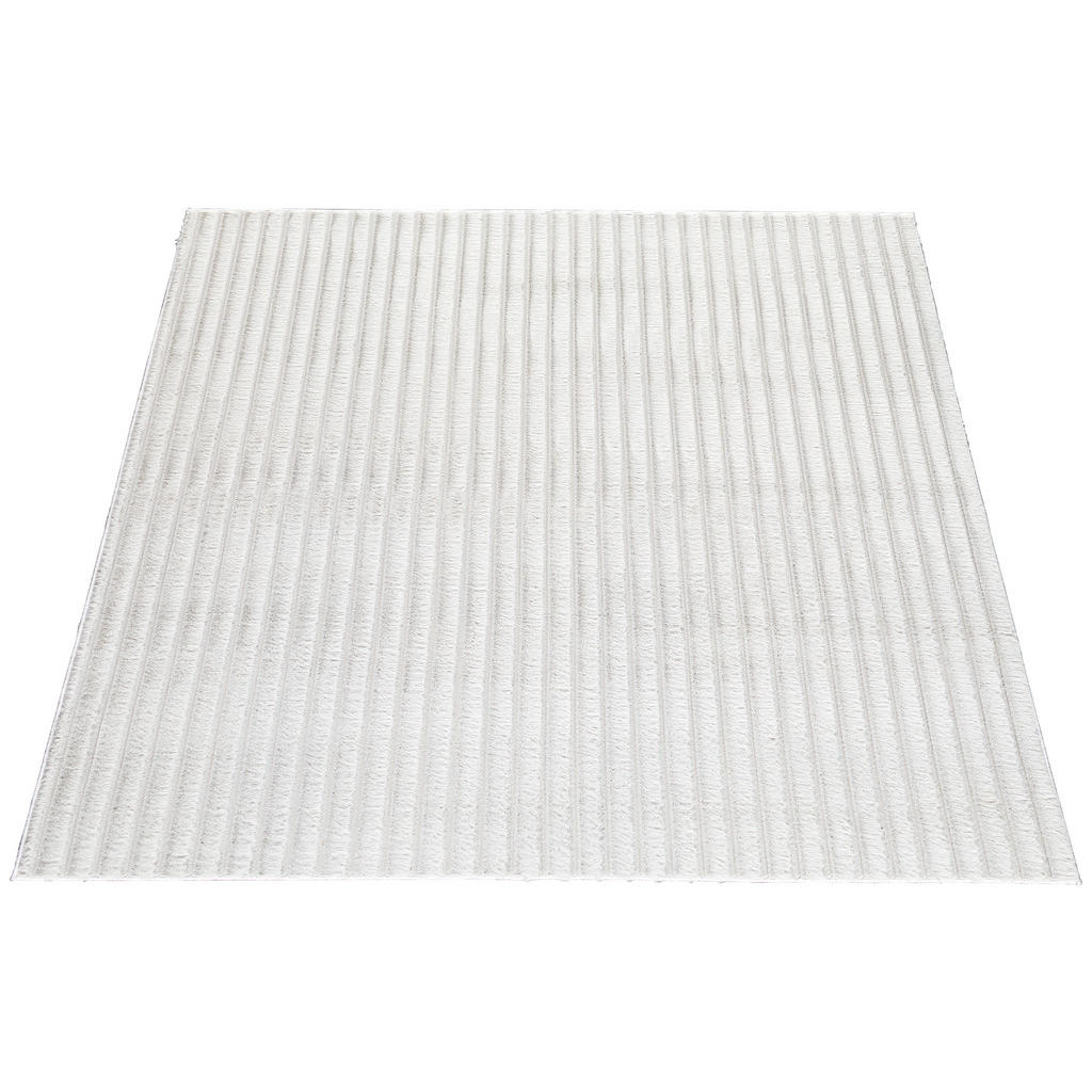 Thumbnail - Fellimitat Stripy sand B/L: ca. 200x280 cm