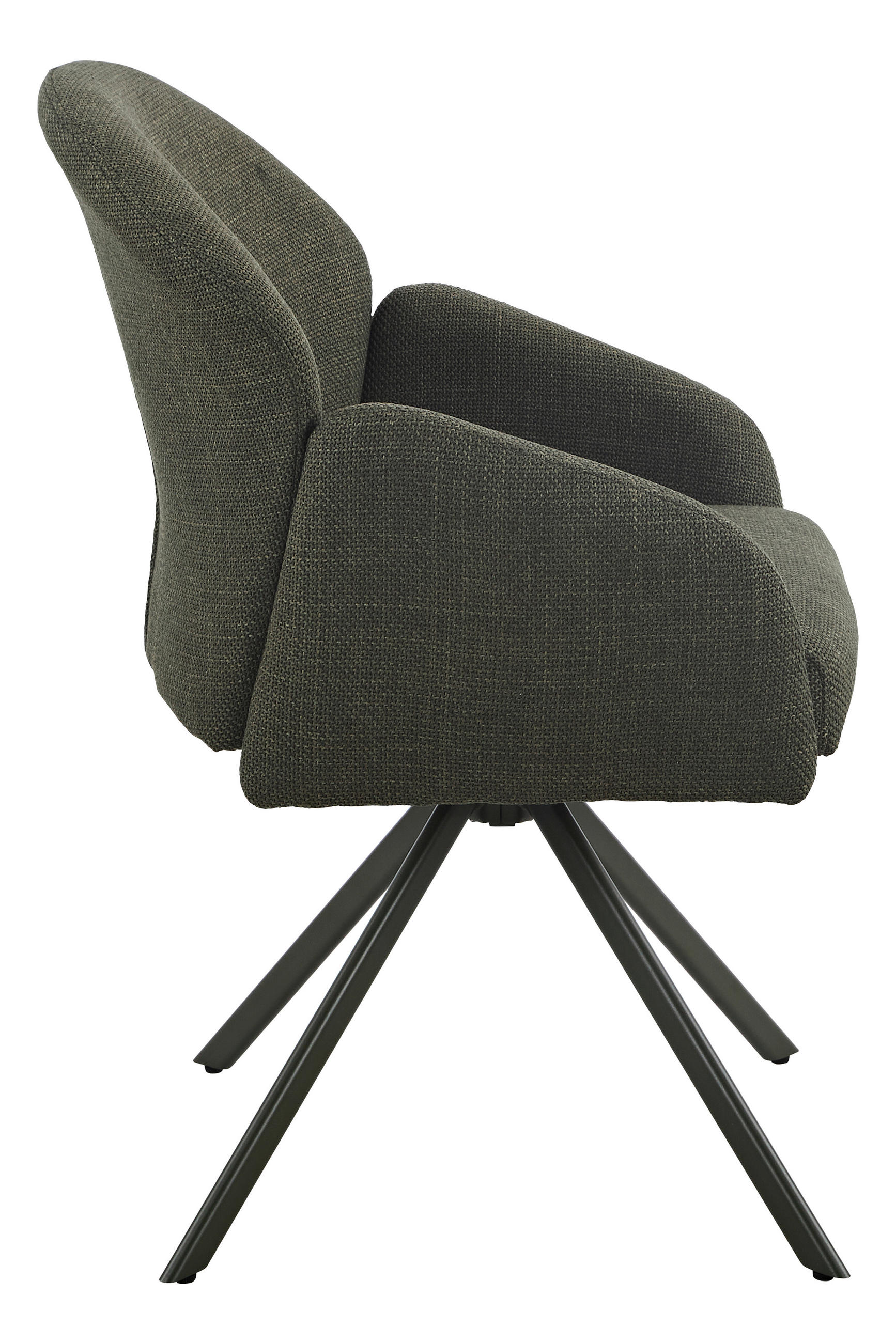 Thumbnail - Drehstuhl Holly grün Microfaser Webstoff B/H/T: ca. 57x84x61 cm