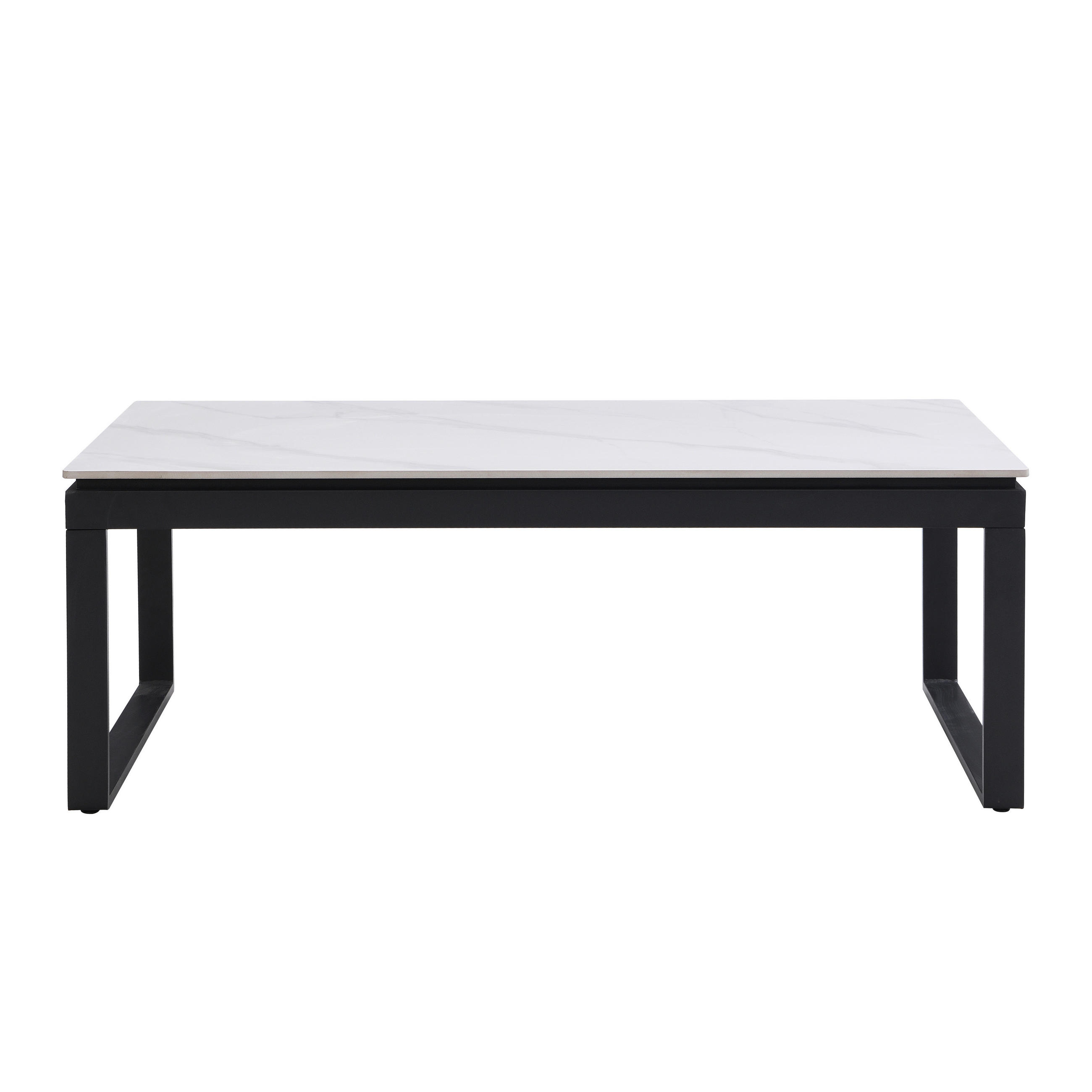 Thumbnail - Couchtisch Klara weiß Marmor Optik B/H/T: ca. 120x45x60 cm