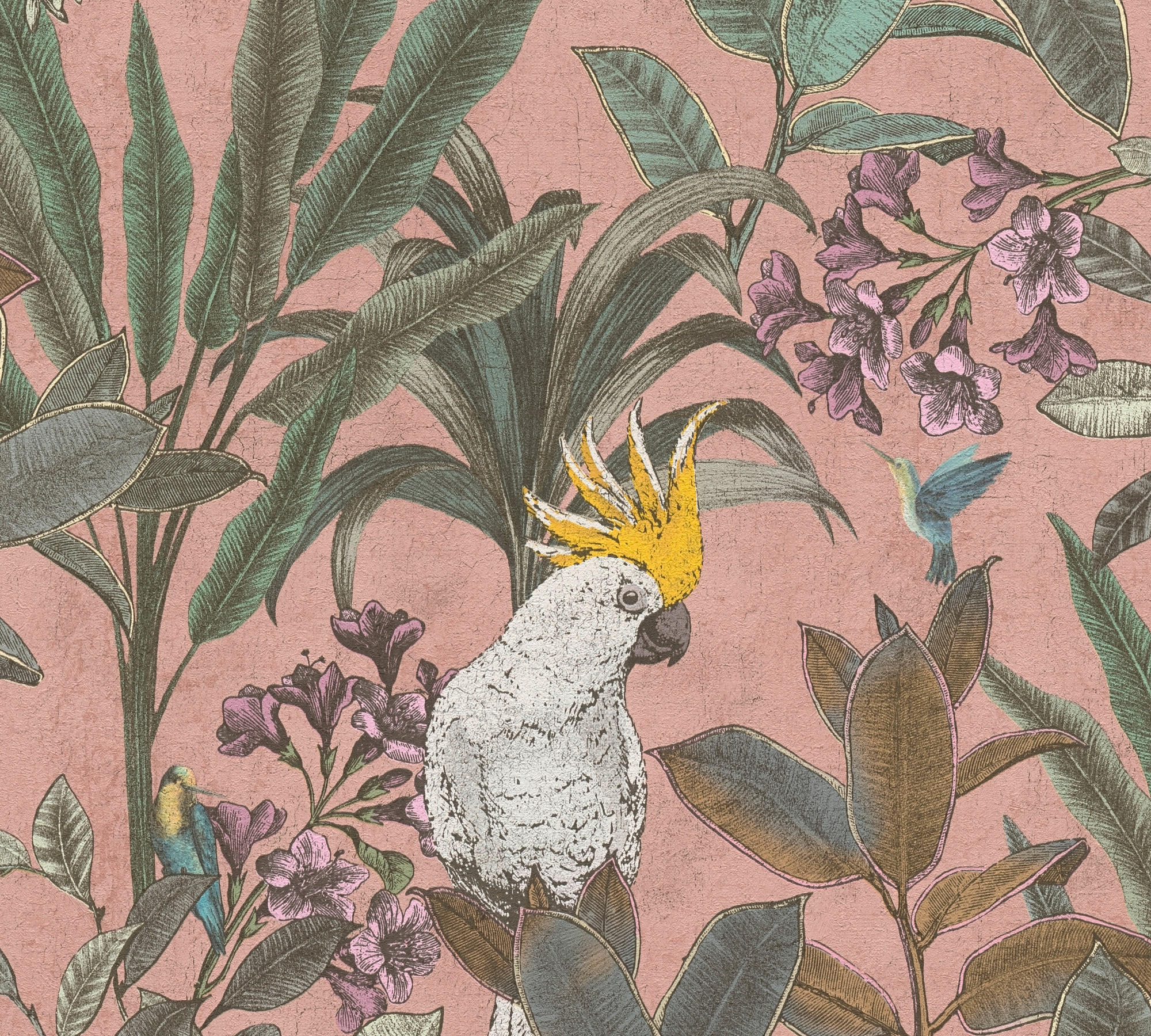 Thumbnail - A.S.Creation Vliestapete violett grün B/H/D: ca. 53x1005x8 cm