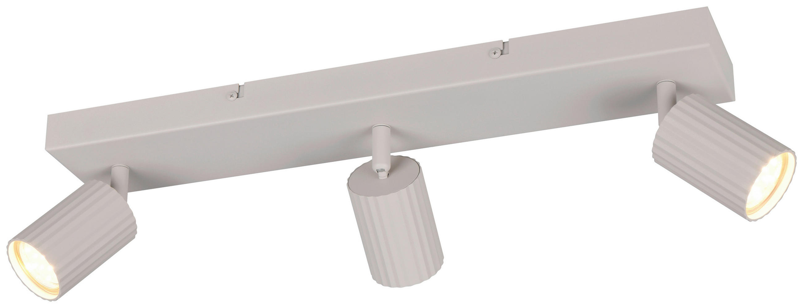 Reality Leuchten Spots Soka grau Metall B/H/L: ca. 50x14,5x9 cm GU10 3 Brennstellen