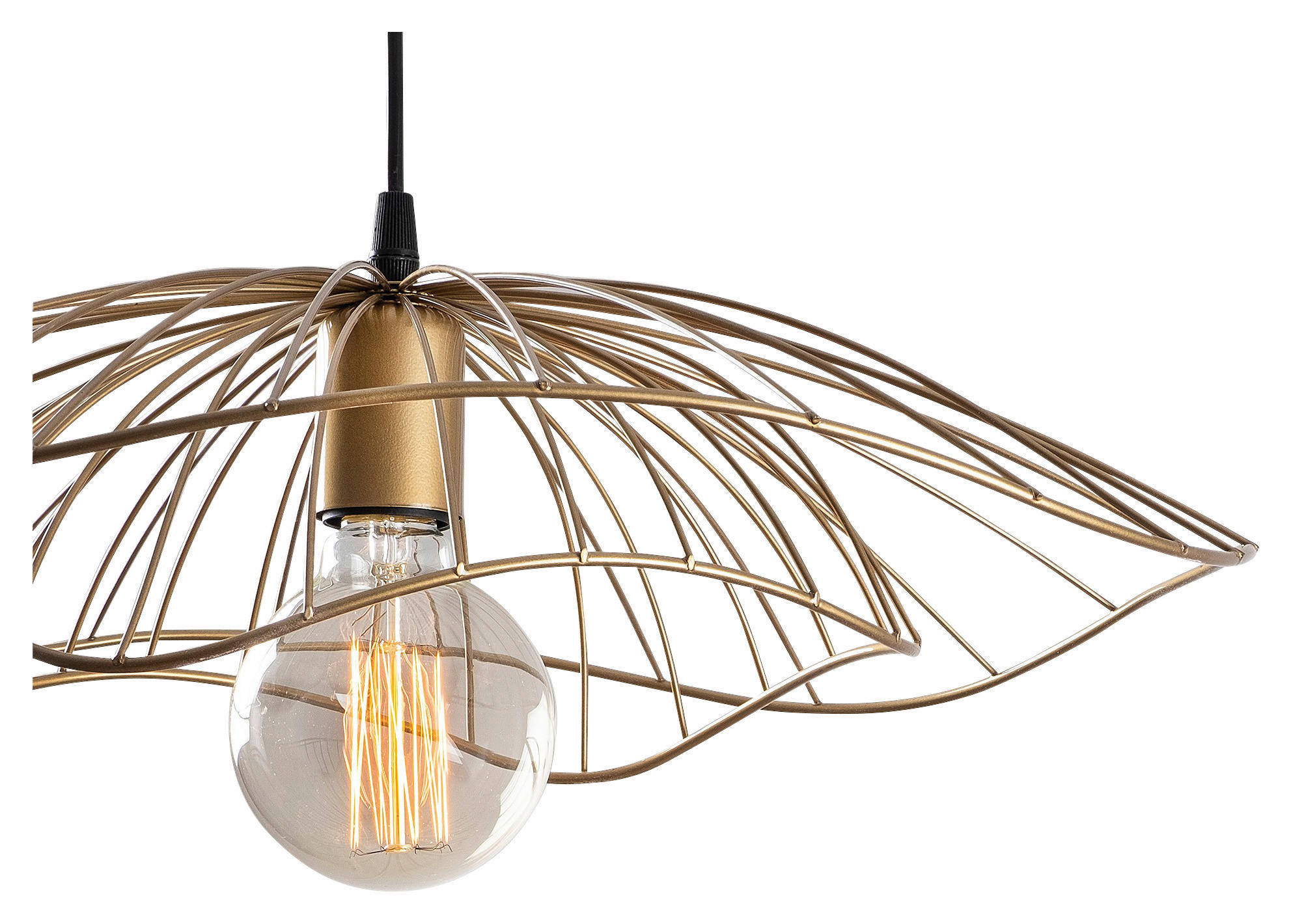 Thumbnail - Opviq Pendelleuchte Tel bronze Metall B/H/T/L/D: ca. 50x111x50x50x50 cm E27 1 Brennstellen