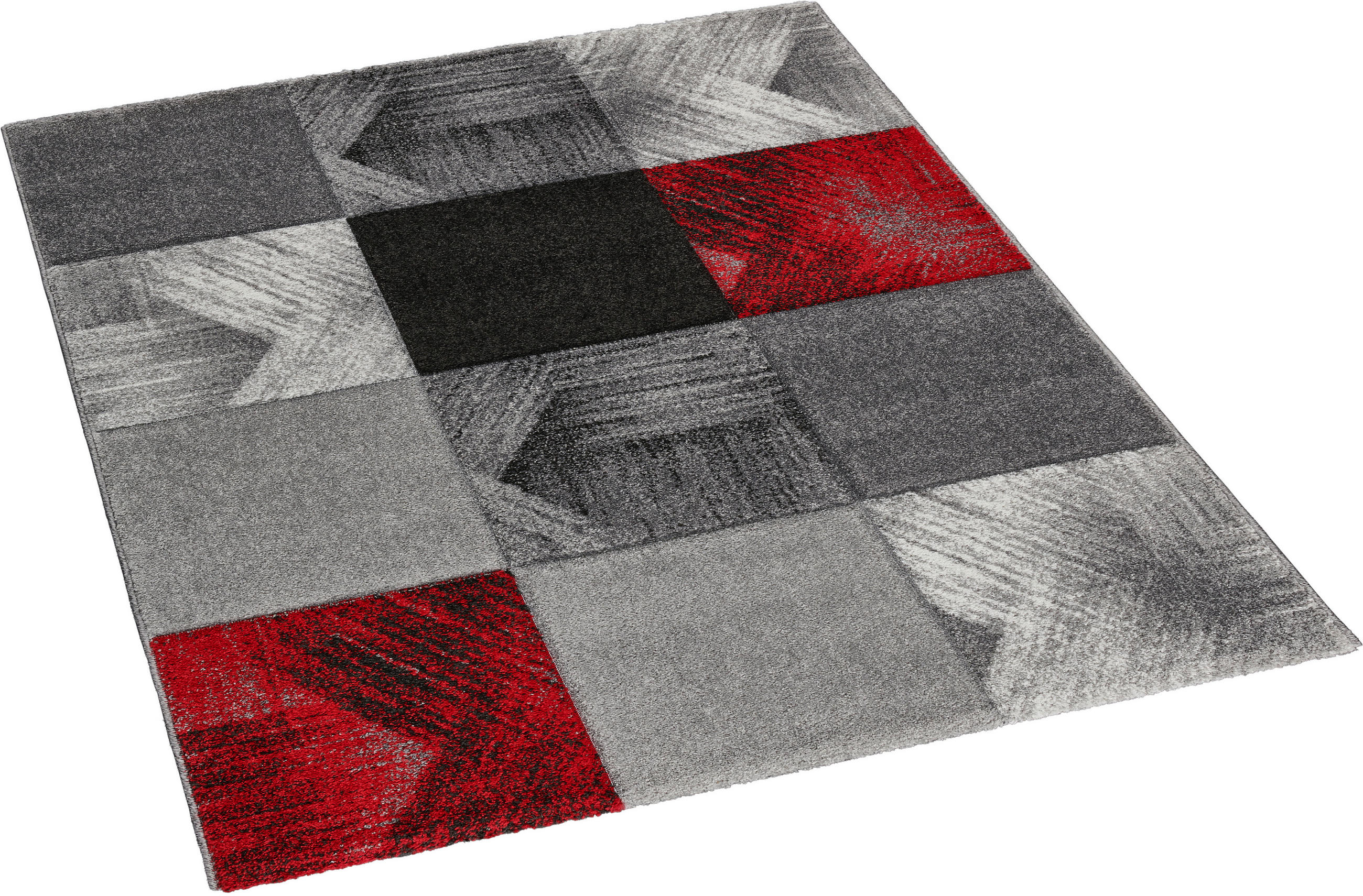 Webteppich Malta rot B/L: ca. 80x150 cm