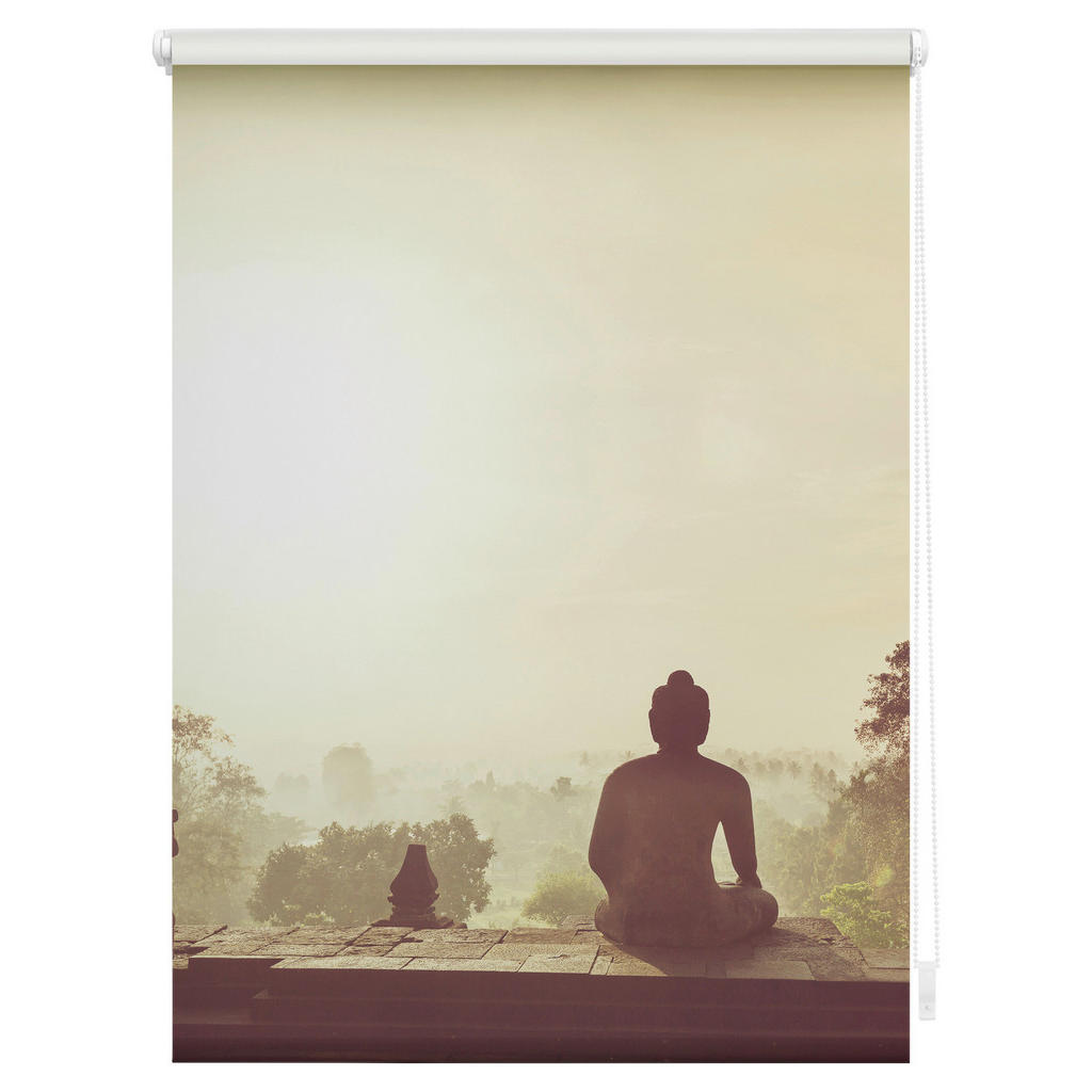 Thumbnail - LICHTBLICK Rollo Tempel Borobudur orange B/L: ca. 90x150 cm