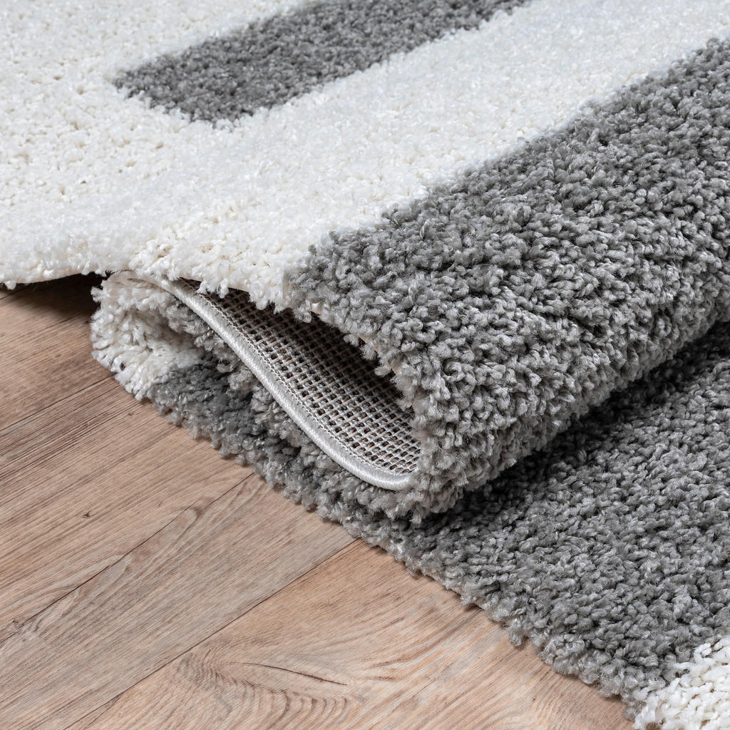 Thumbnail - Sanat Hochflorteppich MILANO hellgrau B/L: ca. 140x200 cm