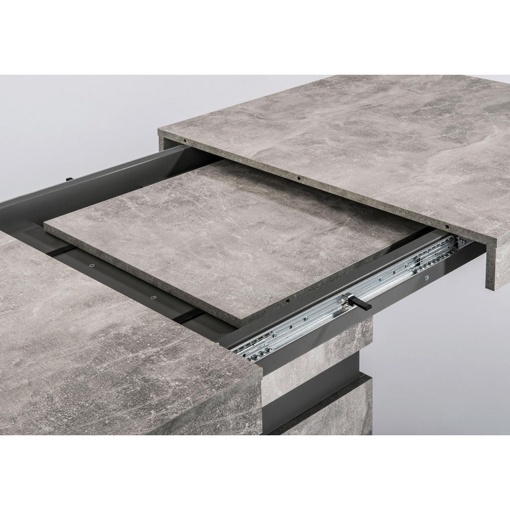 Thumbnail - Tisch MATTHEW Beton Optik anthrazit B/H/T: ca. 140x75x90 cm