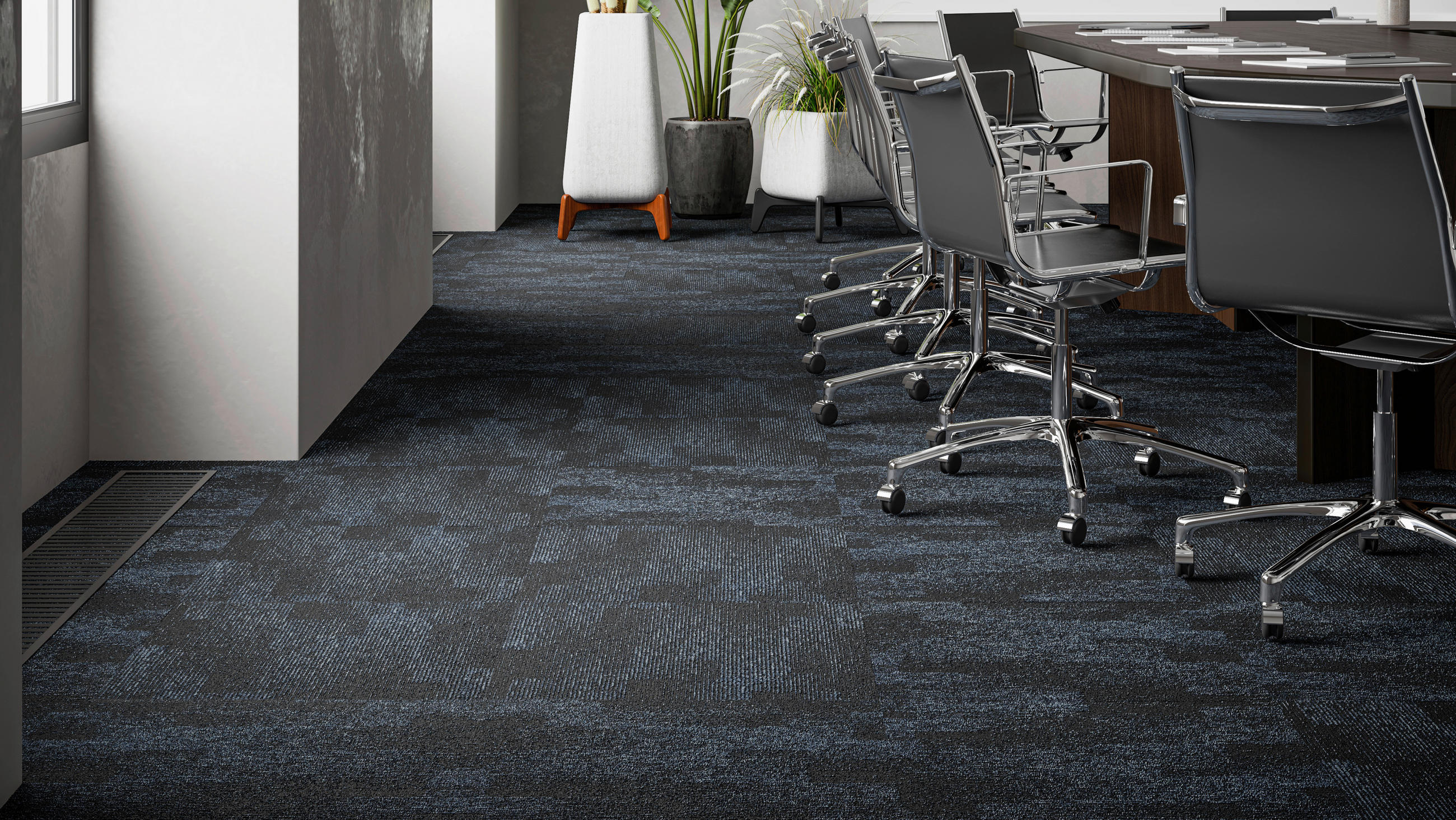 Thumbnail - Teppichfliese Santo anthrazit B/L: ca. 50x50 cm pro Stück