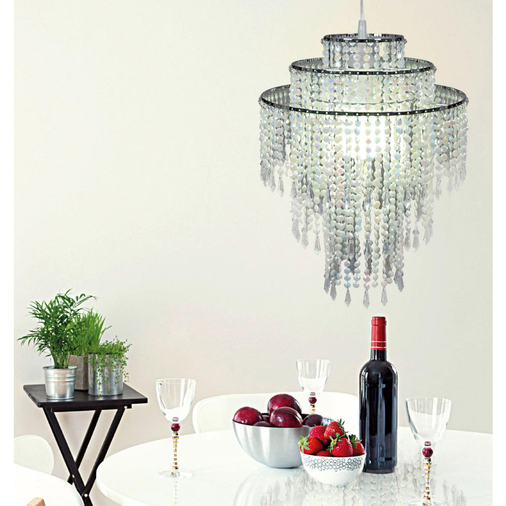 Thumbnail - Näve Leuchten Pendelleuchte 7013831 transparent Metall Kunststoff B/H/T: ca. 32x43x32 cm E27 1 Brennstellen