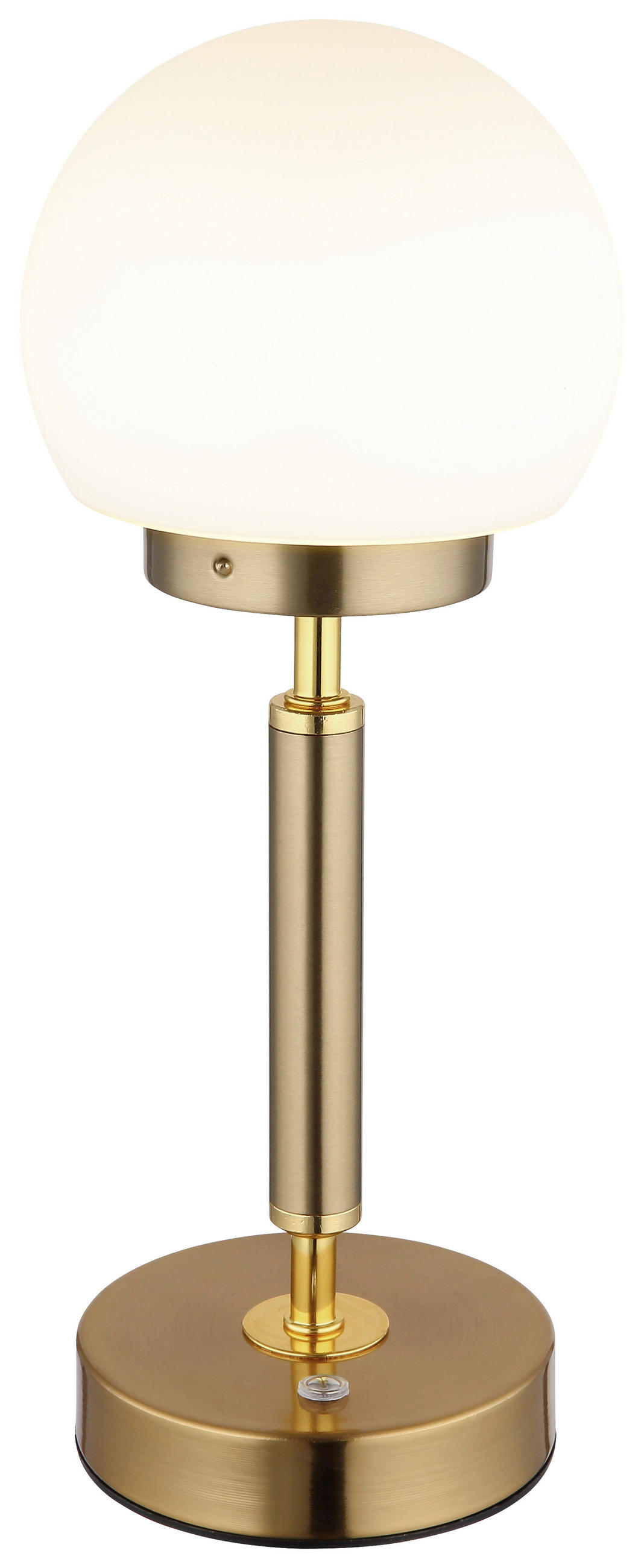 GLOBO LED-Tischleuchte Opal messing Glas Metall H/D: ca. 28,5x11,5 cm 1 Brennstellen