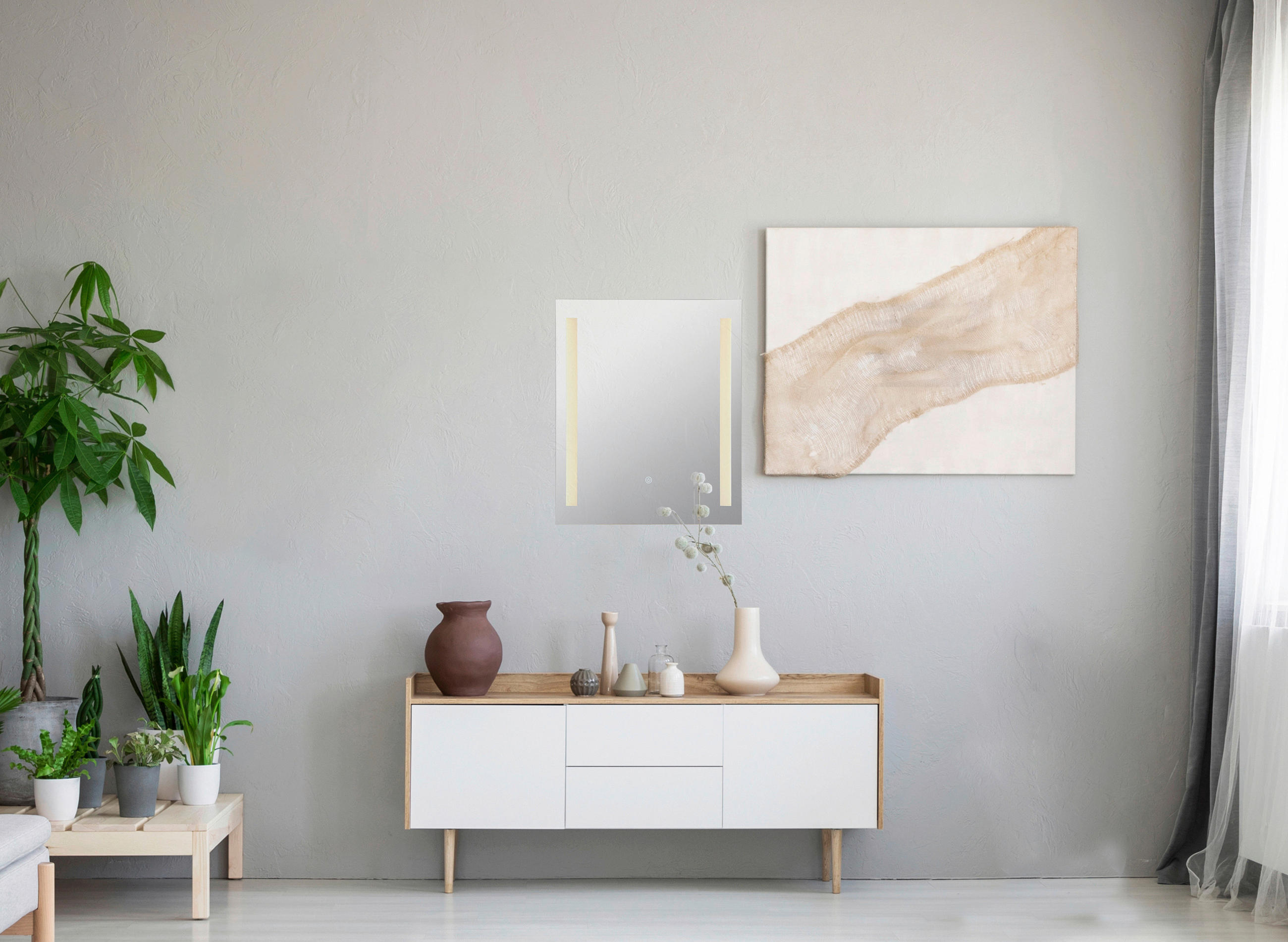 Thumbnail - GLOBO LED-Spiegel Rivas 84032 B/H: ca. 50x61 cm