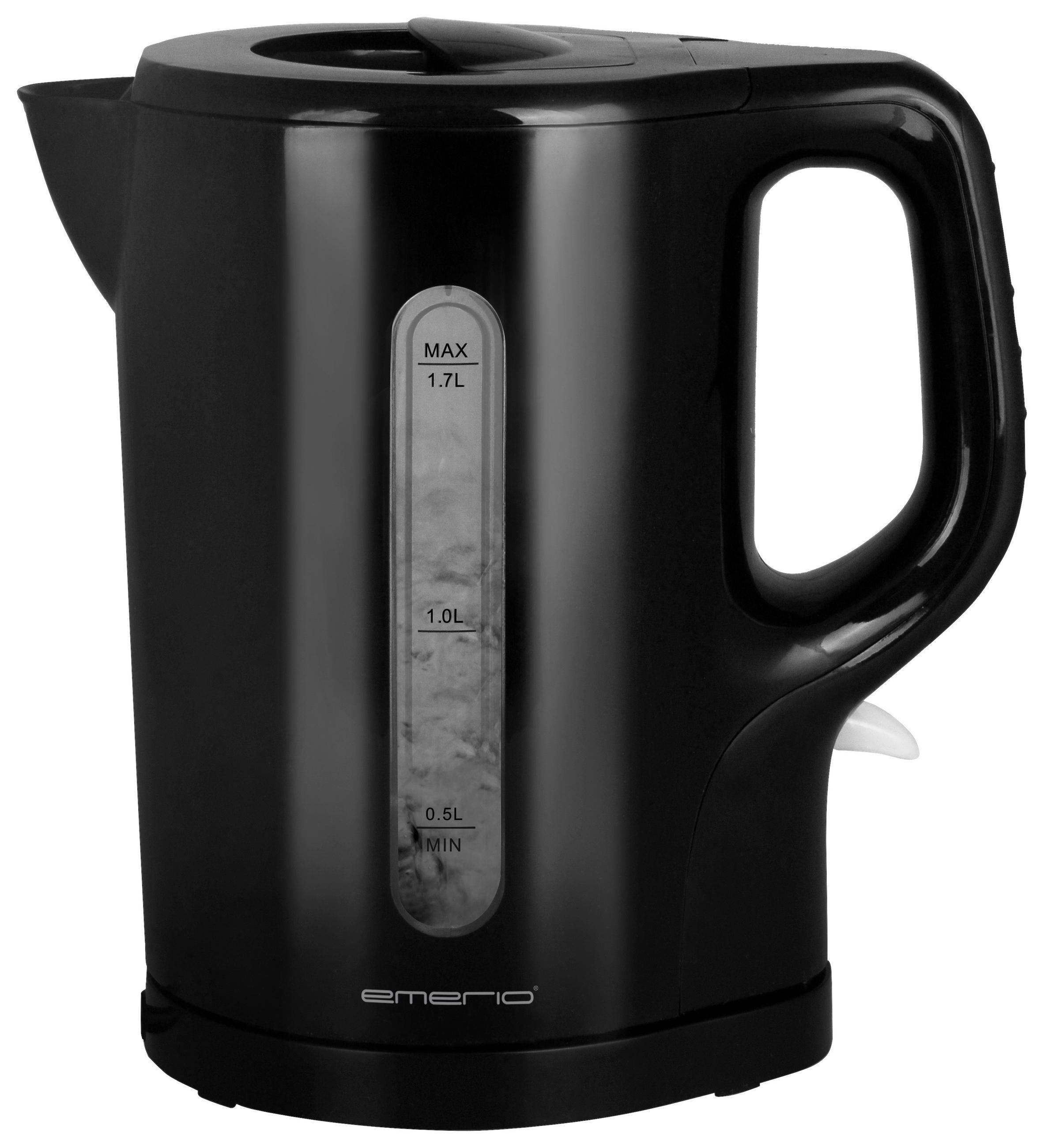 Emerio Wasserkocher WK-123314.7 schwarz Kunststoff B/H/L: ca. 14x22,7x21 cm ca. 1,7 l